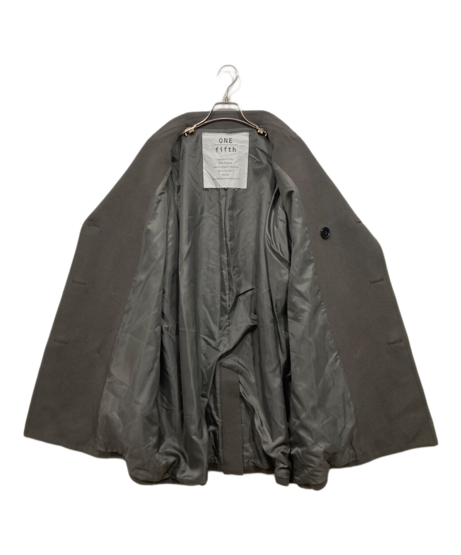 中古・古着通販】ONE FIFTH (ワンフィフス) メルトンハーフコート