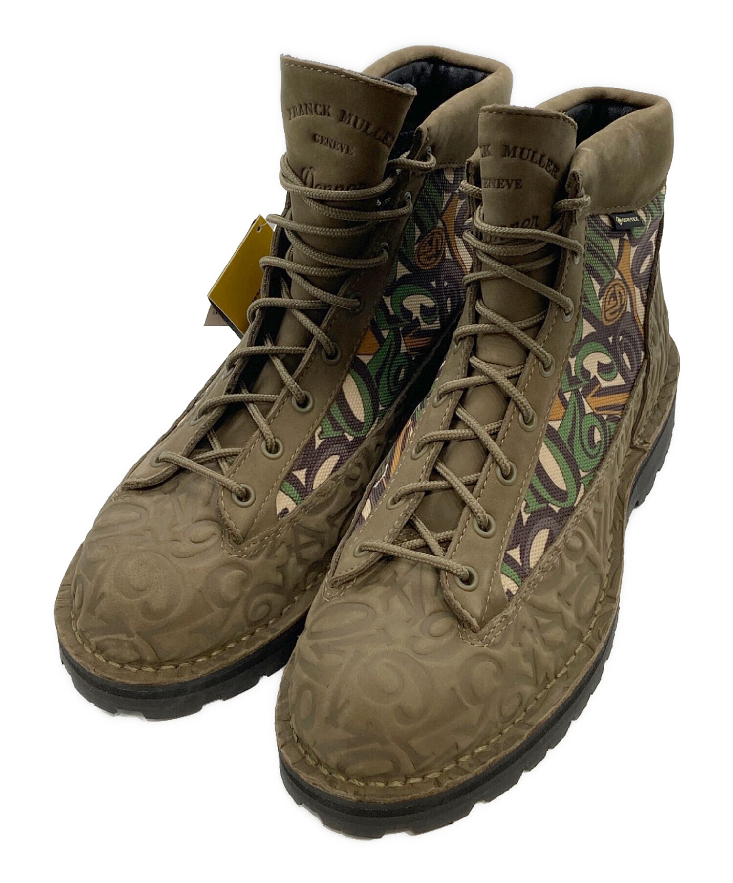 美品【ダナー本物】ブーツ/DANNER×FRANK MULLER/オリーブ Danner x FRANCK MULLER】D123000 FM / DANNER FIELD FM(6H(24.5cm) N