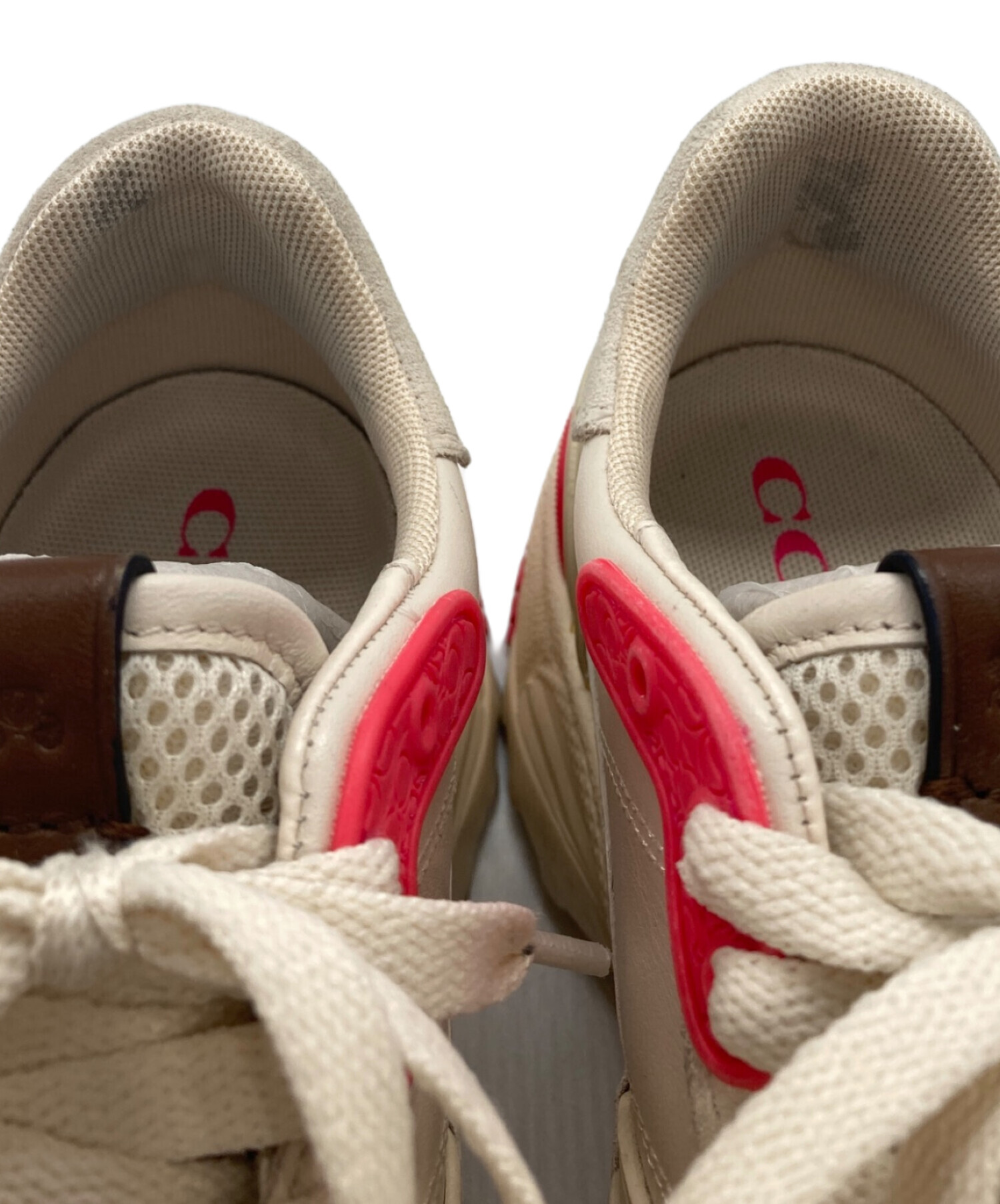 コーチ COACH ロゴ入りスニーカー ベージュ/ピンク スニーカー 24cm コーチ COACH ロゴ入りスニーカー ベージュ/ピンク スニーカー 24cm