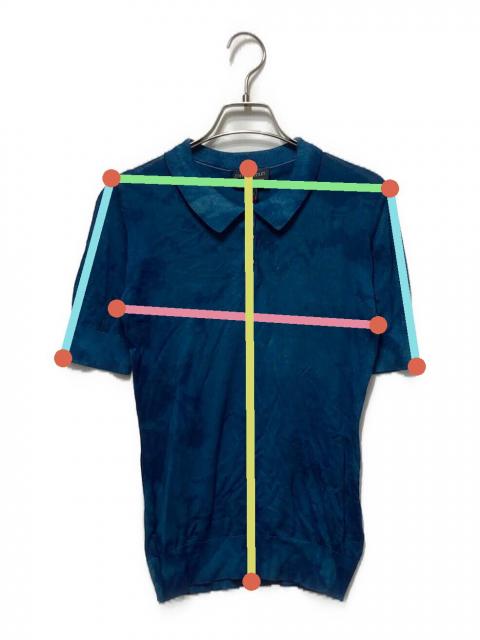 中古・古着通販】JOHN SMEDLEY (ジョンスメドレー) ポロシャツ ブルー