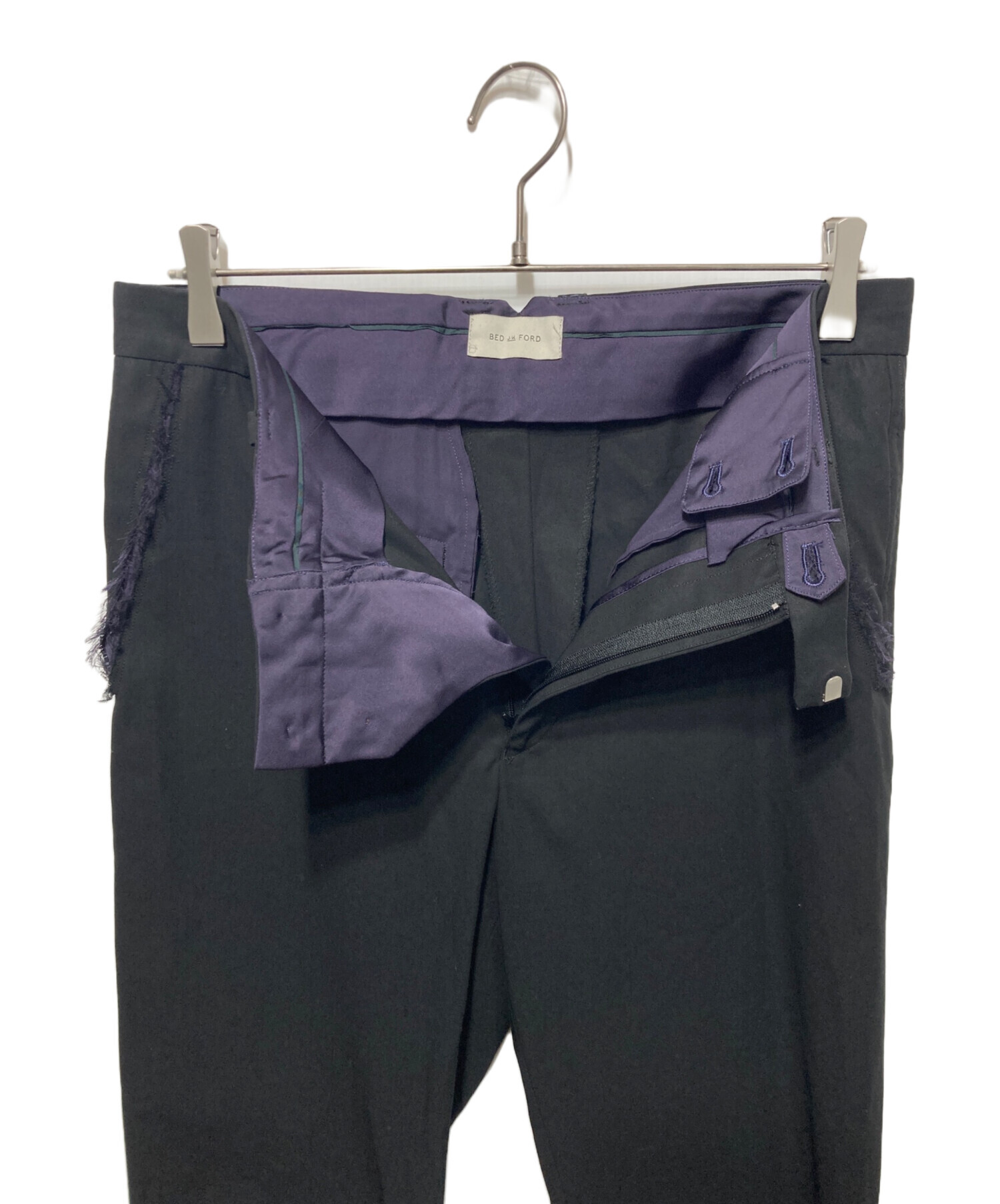 中古・古着通販】BED J.W. FORD (ベッドフォード) スラックス ブラック