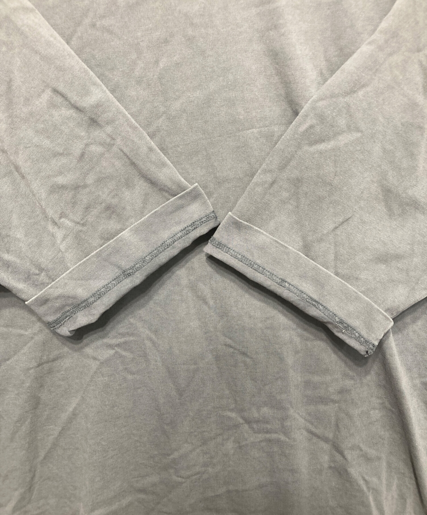 トップス CASEY CASEY BIG RAG T-SHIRT Casey Casey Heavy Jersey Big Rag T-Shirt - Grey | Garmentory