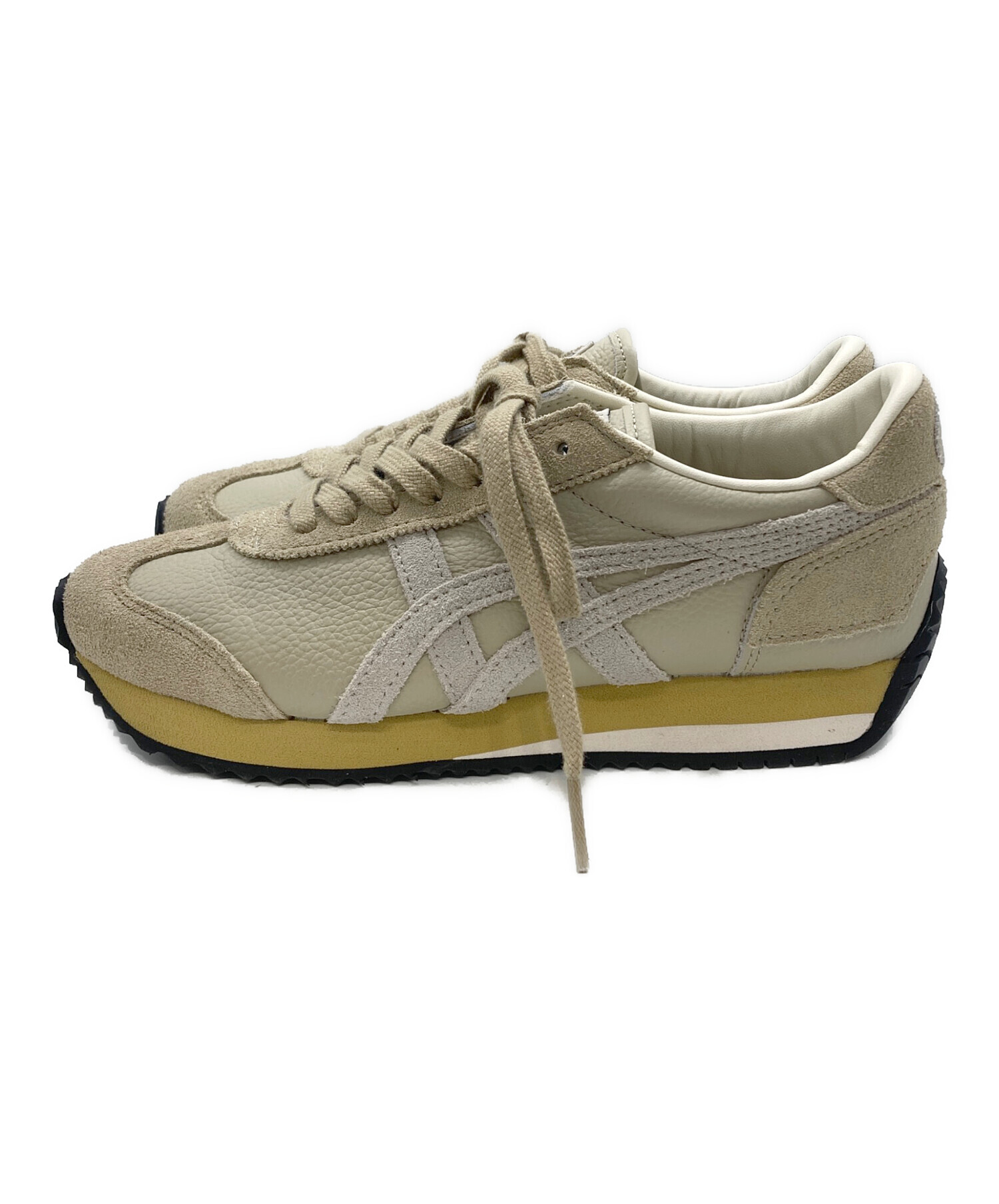 Onitsuka Tiger ベージュ レザー スニーカー 日本未発売 Onitsuka Tiger Totuken BEIGE オニツカタイガー