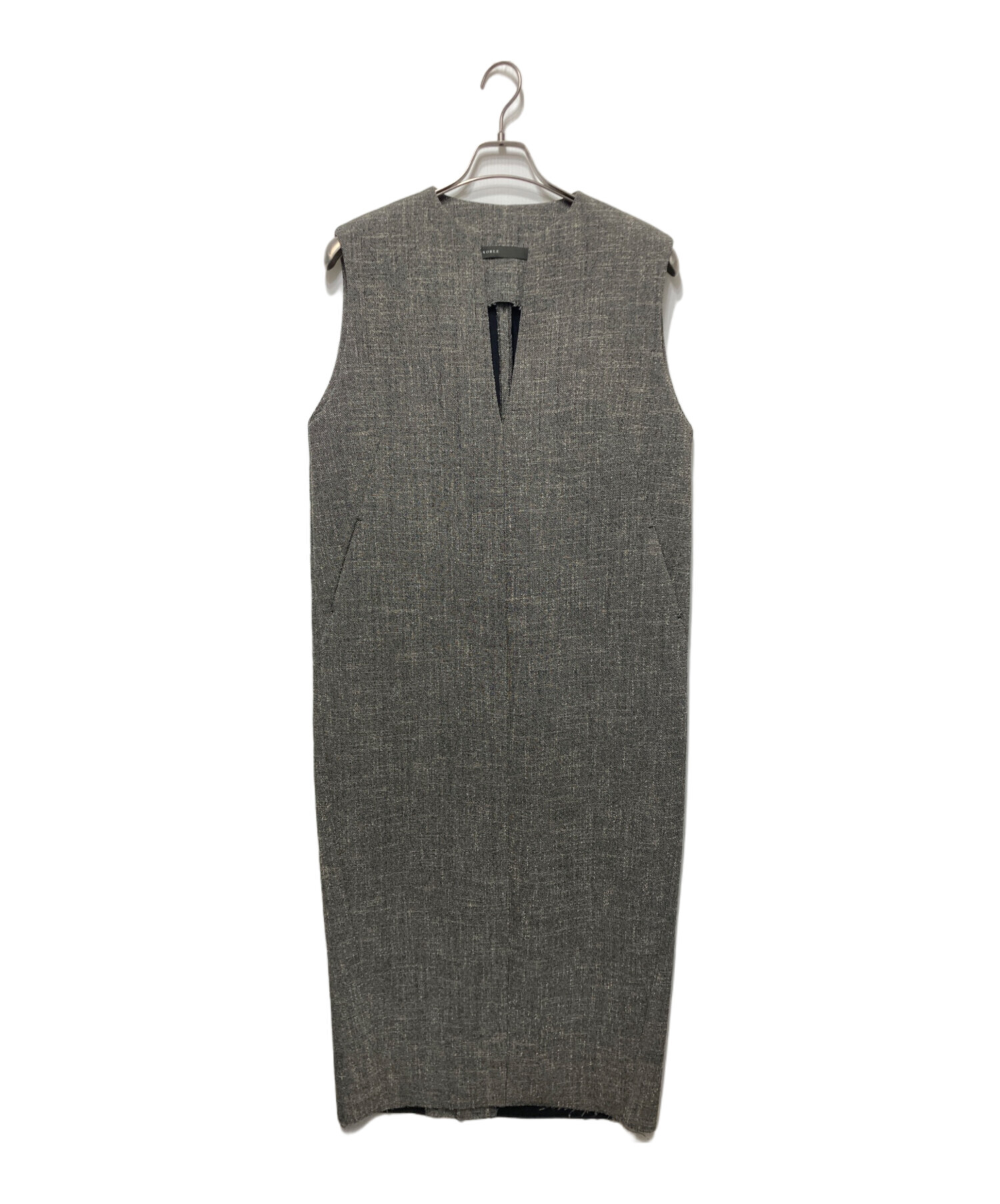 中古・古着通販】Noble (ノーブル) スポンジボンディングワンピース