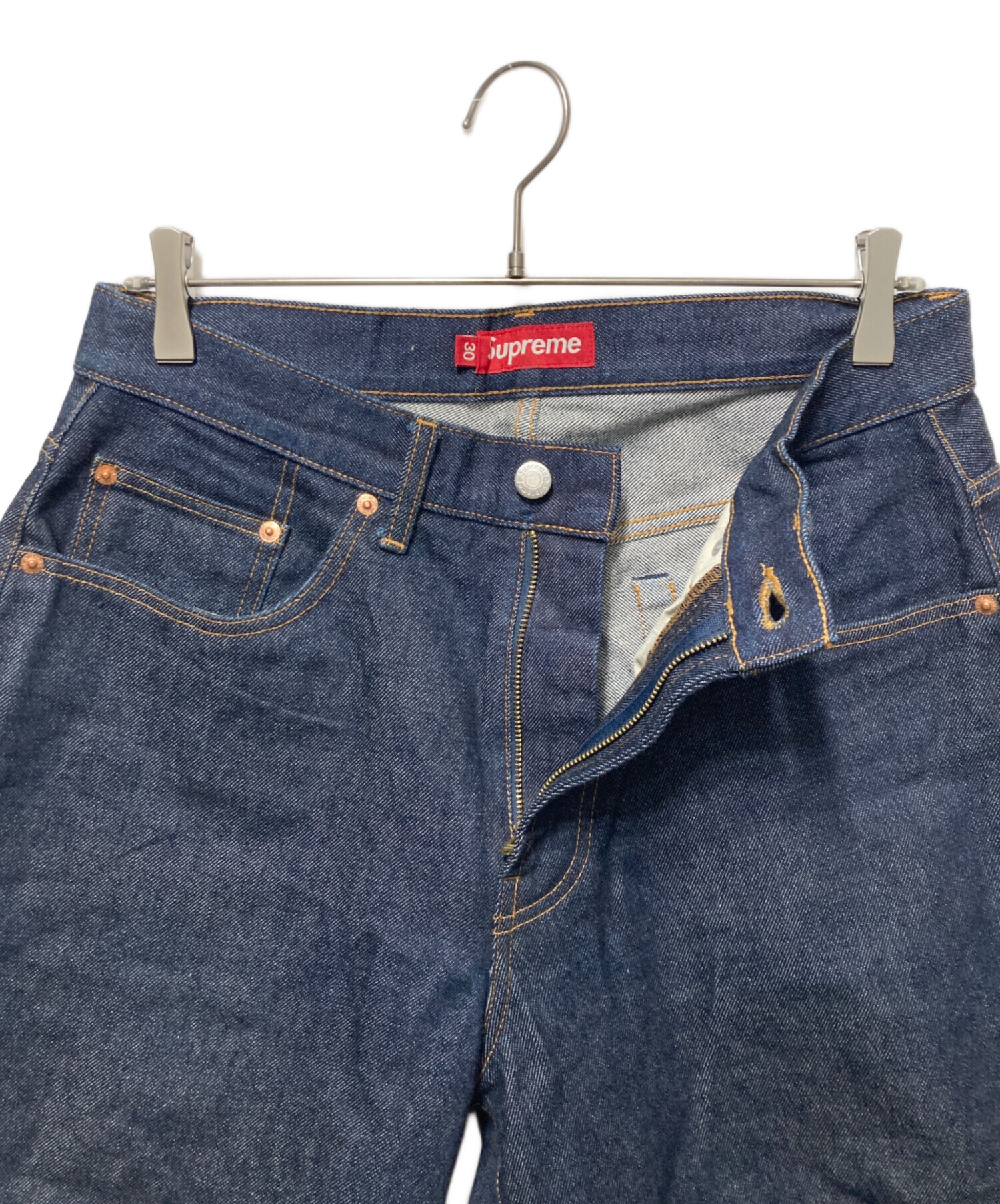 中古・古着通販】SUPREME (シュプリーム) Rigid Baggy Selvedge Denim
