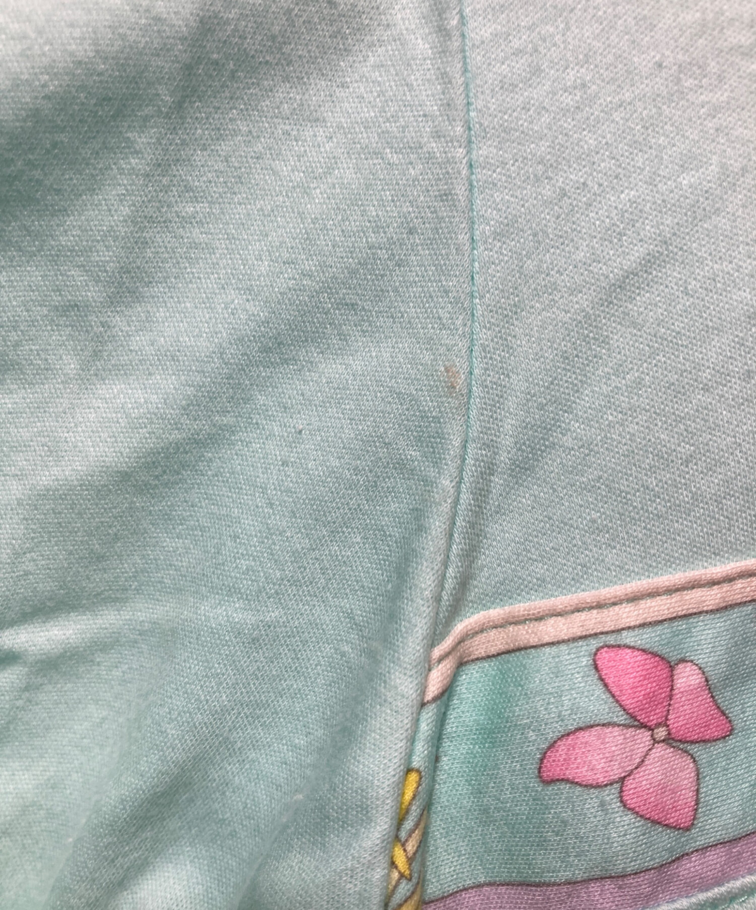 LEONARD SPORT ポロシャツ 42 花柄切替 L刺繍 紺 レオナール LEONARD SPORT レオナールスポーツ レディース ポロシャツ サイズ：40