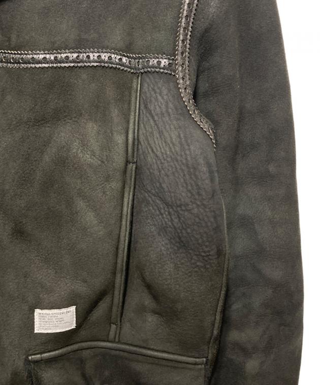 中古・古着通販】WTAPS (ダブルタップス) ムートンジャケット ブラック