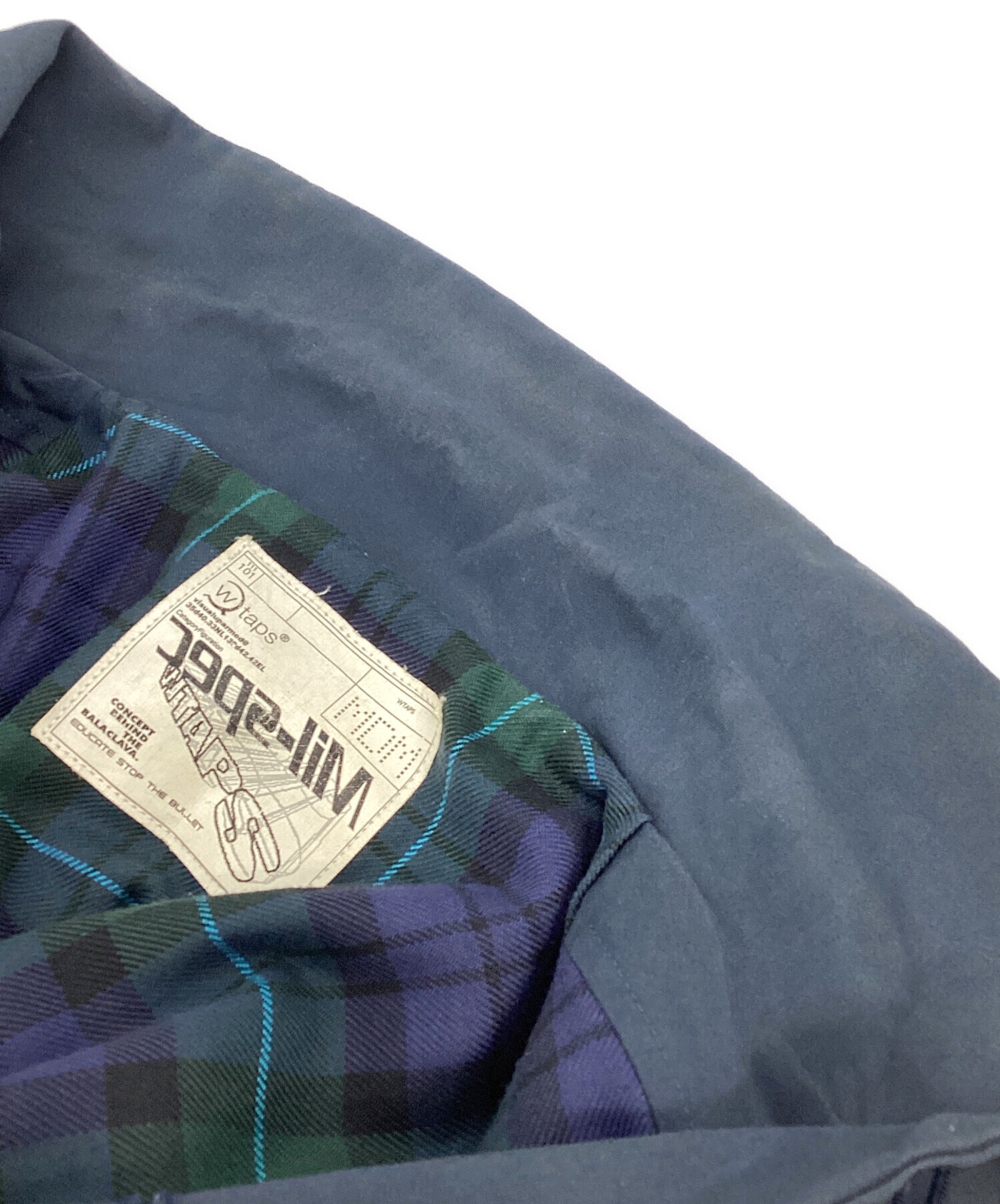 WTAPS ネイビー B-15A Mサイズ 中古・古着通販】WTAPS (ダブルタップス) ステンカラーコート ネイビー