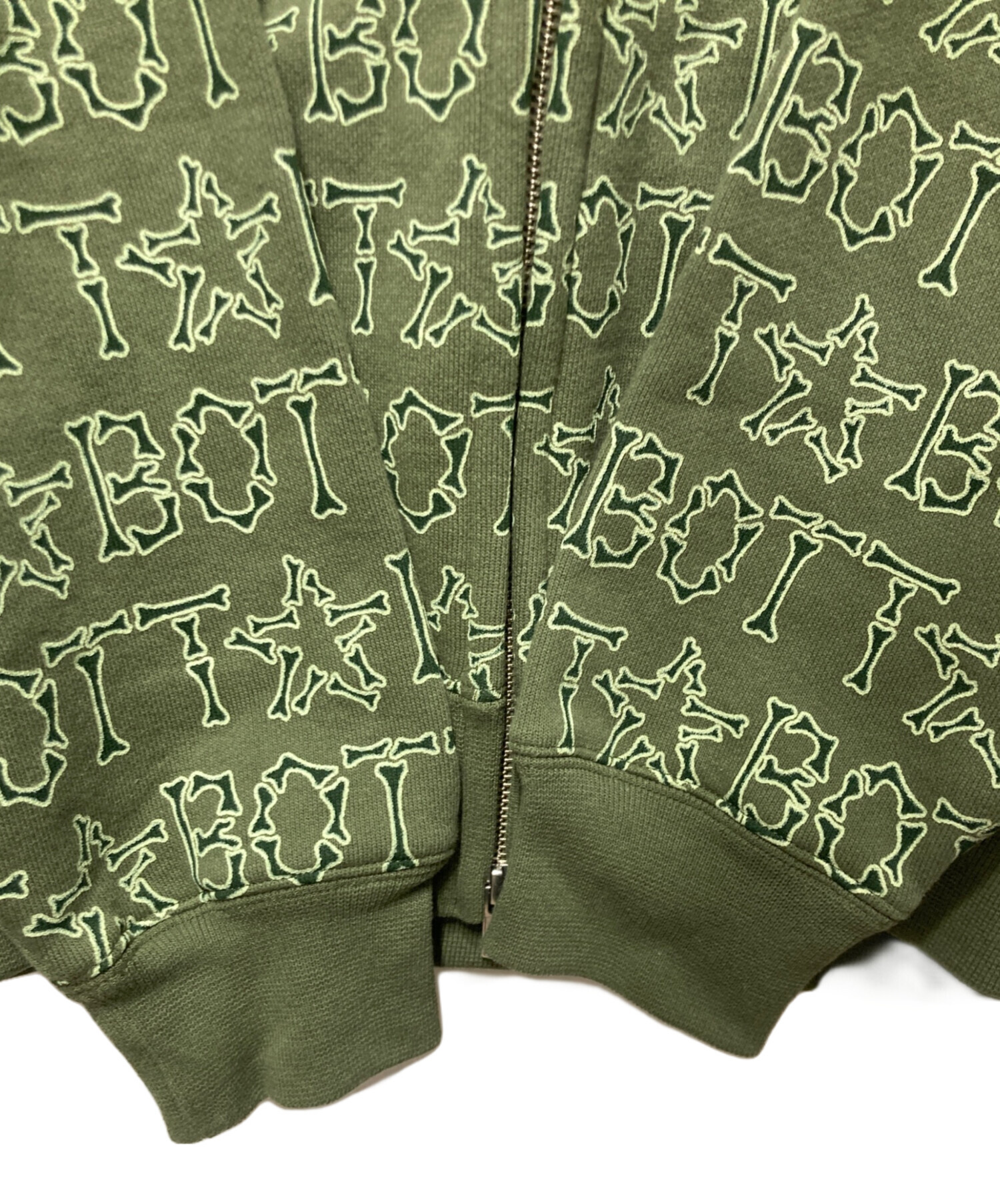 中古・古着通販】BoTT (ボット) Bones Zip Hoodie カーキ サイズ:L