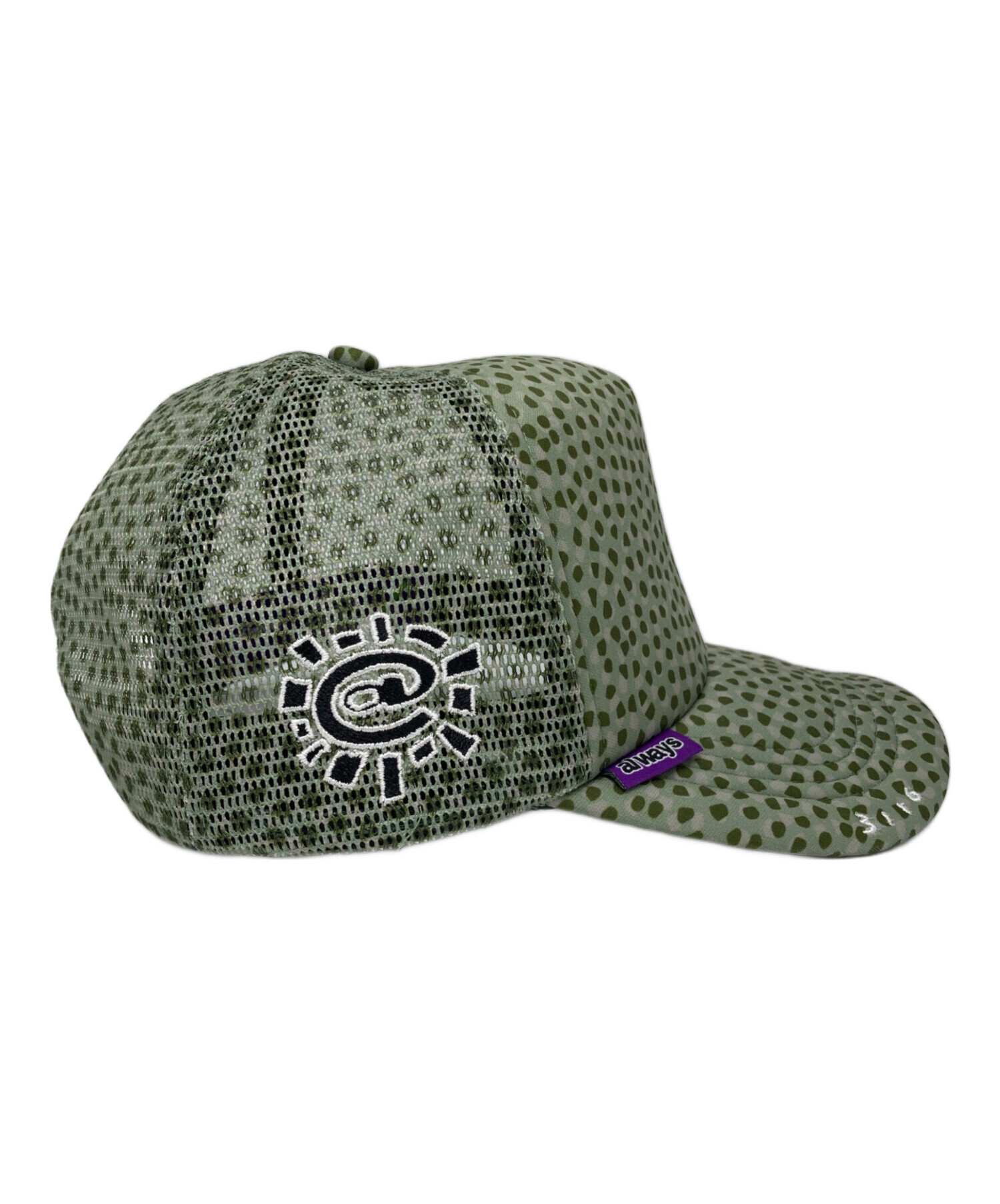 always メッシュキャップ 中古・古着通販】ALWAYS (オルウェイズ) メッシュキャップ グリーン