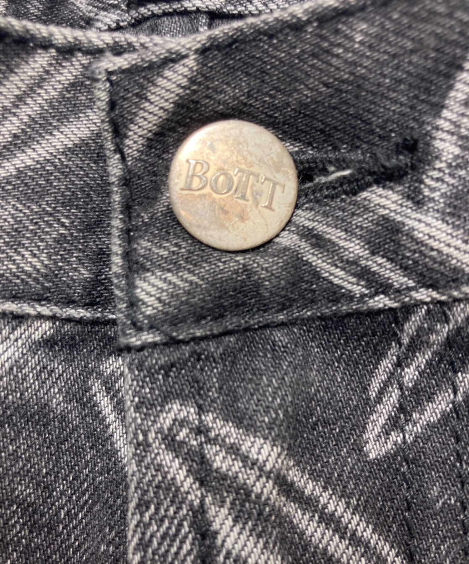 中古・古着通販】BoTT (ボット) Plate Denim Pant ブラック サイズ:32 