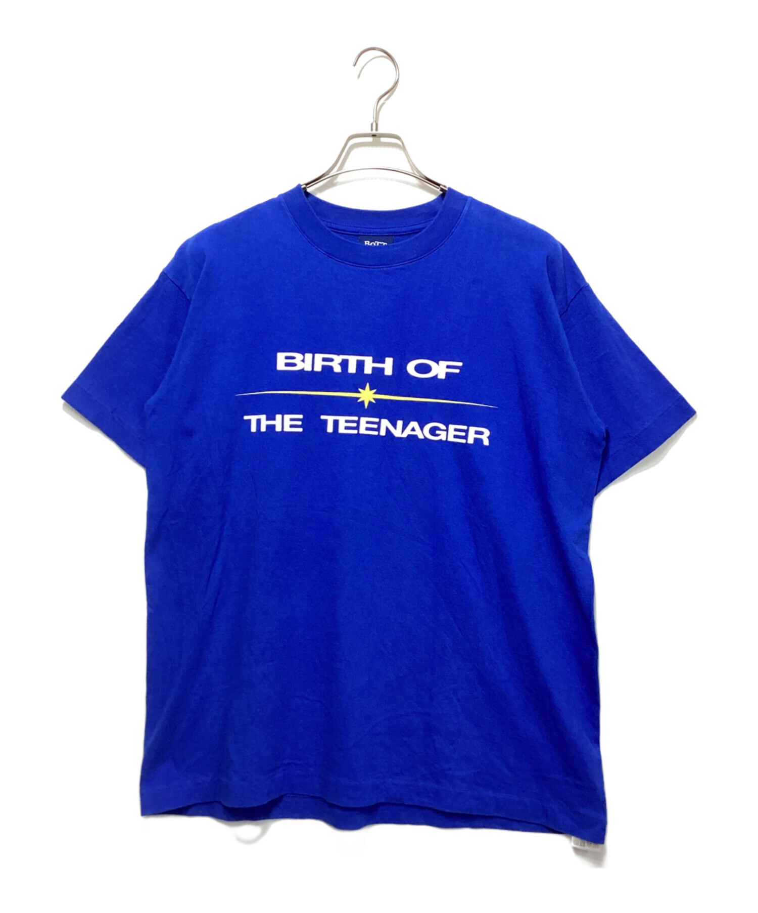 BOTT Tシャツ　Mサイズ 中古・古着通販】BoTT (ボット) プリントTシャツ ブルー サイズ:M