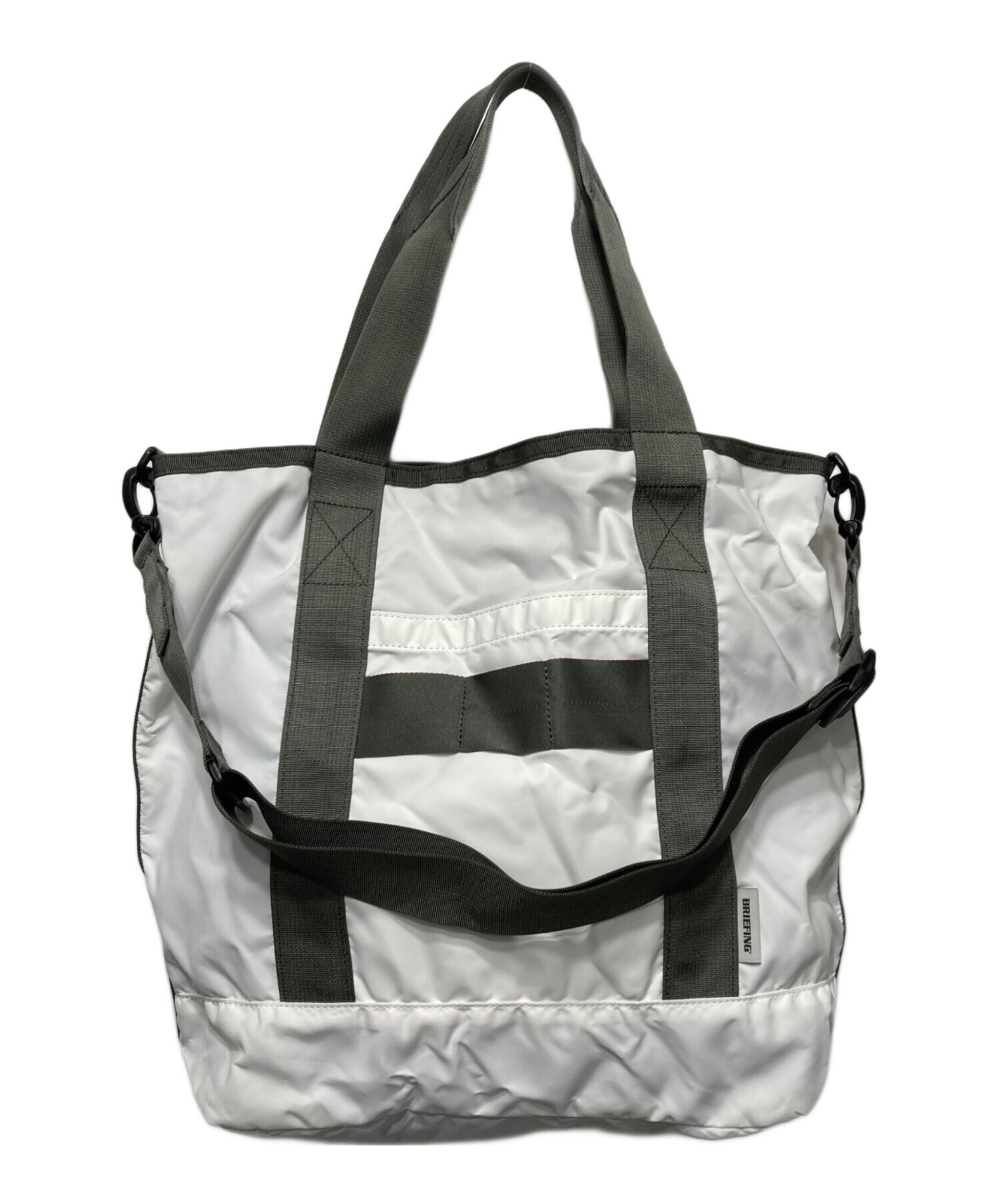 BRIEFING ブリーフィング リバーシブル トートバッグ グレー 中古・古着通販】BRIEFING (ブリーフィング) 2WAYリバーシブルトートー