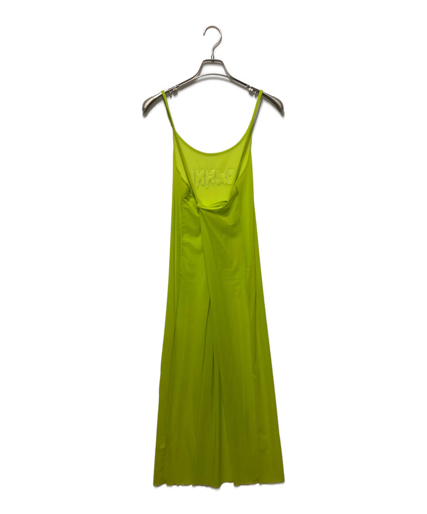 GANNI 24SS ノースリーブサテンマキシドレス GANNI ノースリーブ