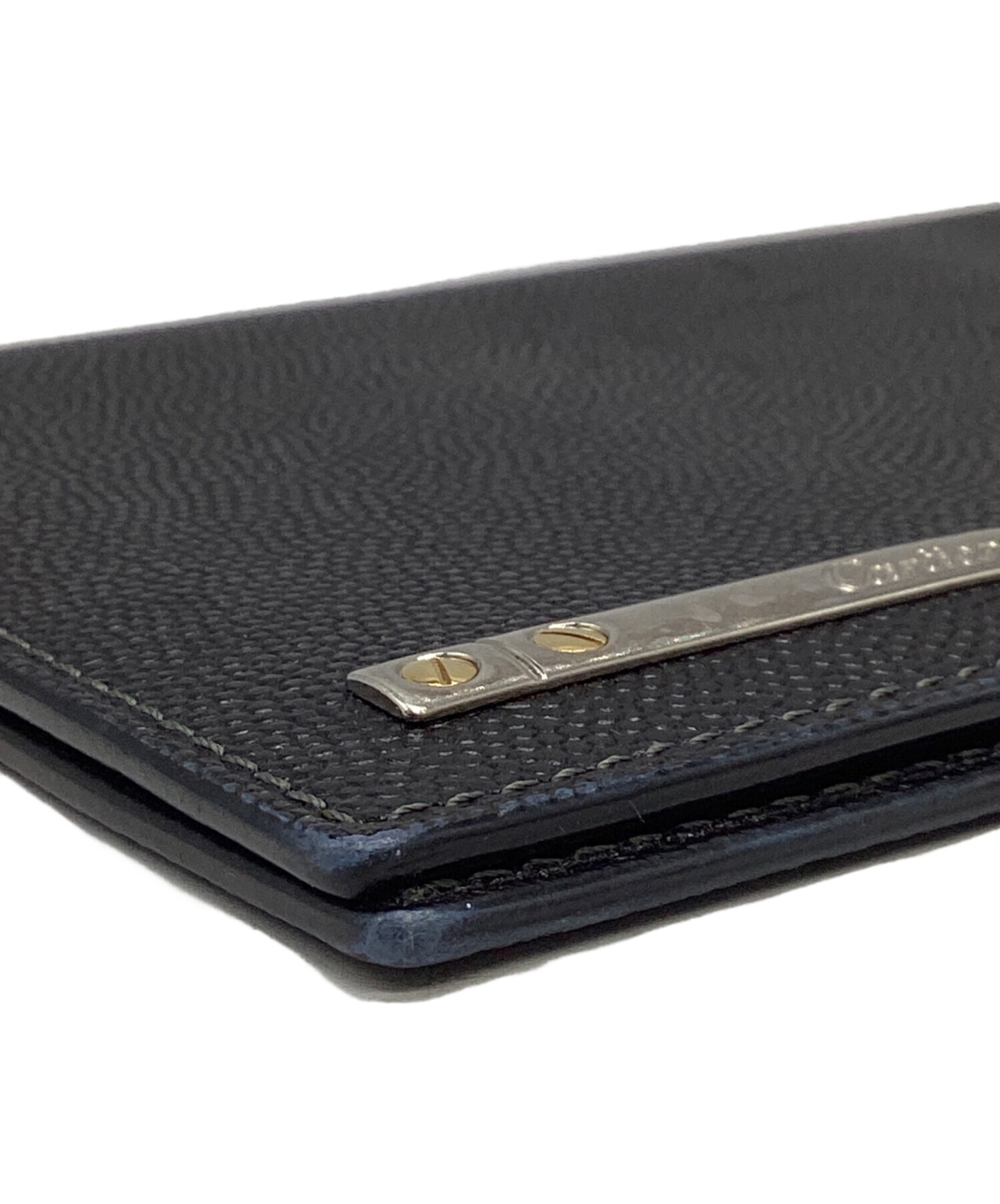 【未使用品】Cartier カルティエ レザー コンパクト ケース 中古・古着通販】Cartier (カルティエ) ケース ブラック｜ブランド