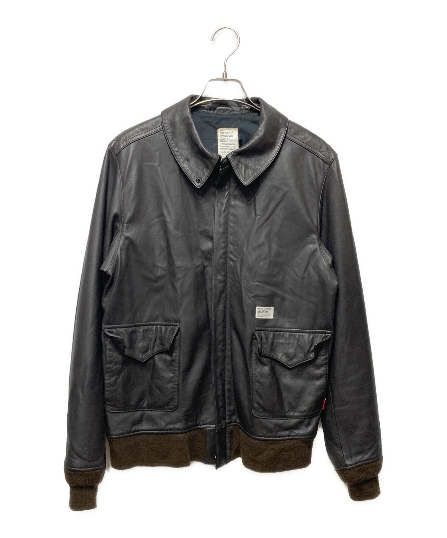 中古・古着通販】WTAPS (ダブルタップス) A-2タイプレザージャケット
