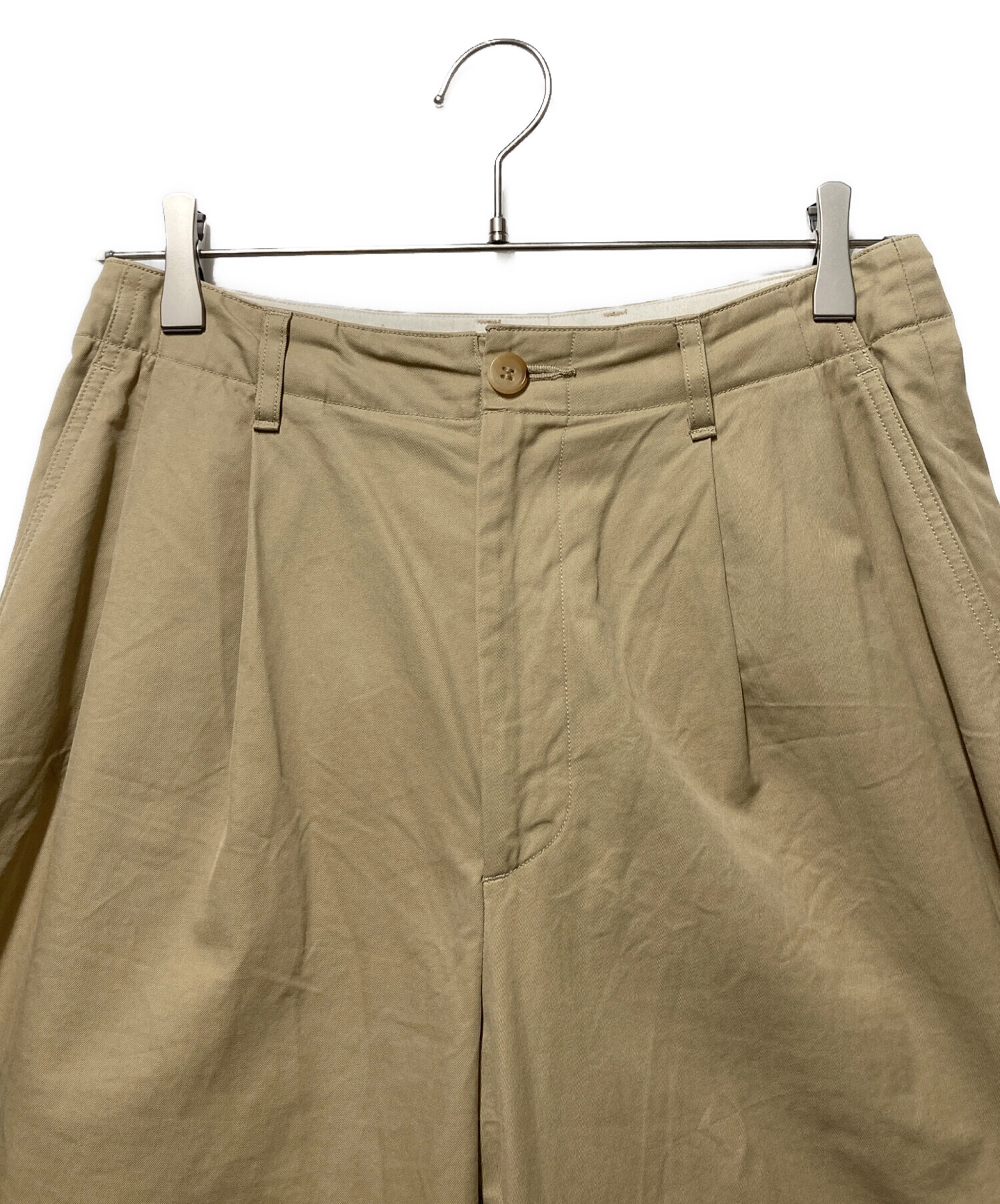 中古・古着通販】AURALEE (オーラリー) ワイドチノパンツ ベージュ