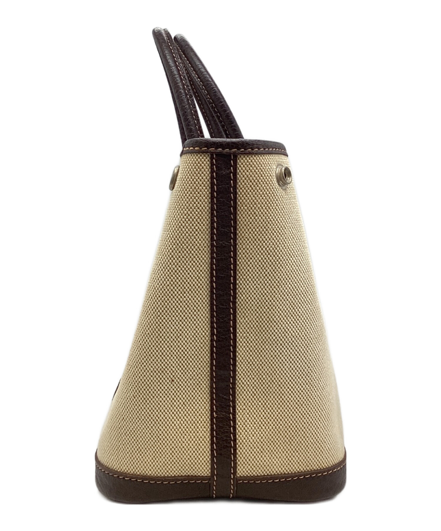 値*ら様 Hermès ベージュ ブラウン ハンドバッグ 中古・古着通販】HERMES (エルメス) ハンドバッグ ベージュ