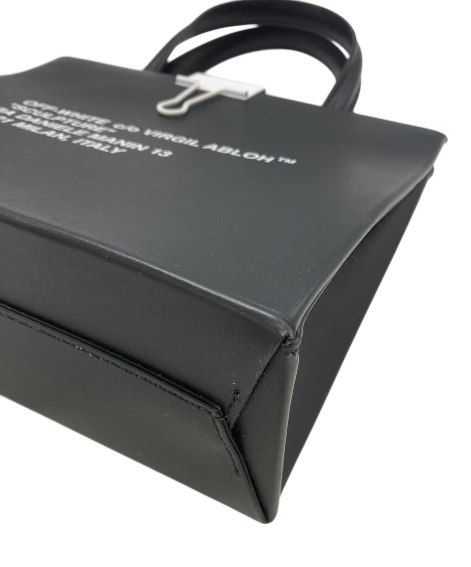 中古・古着通販】OFFWHITE (オフホワイト) mini box bag ブラック
