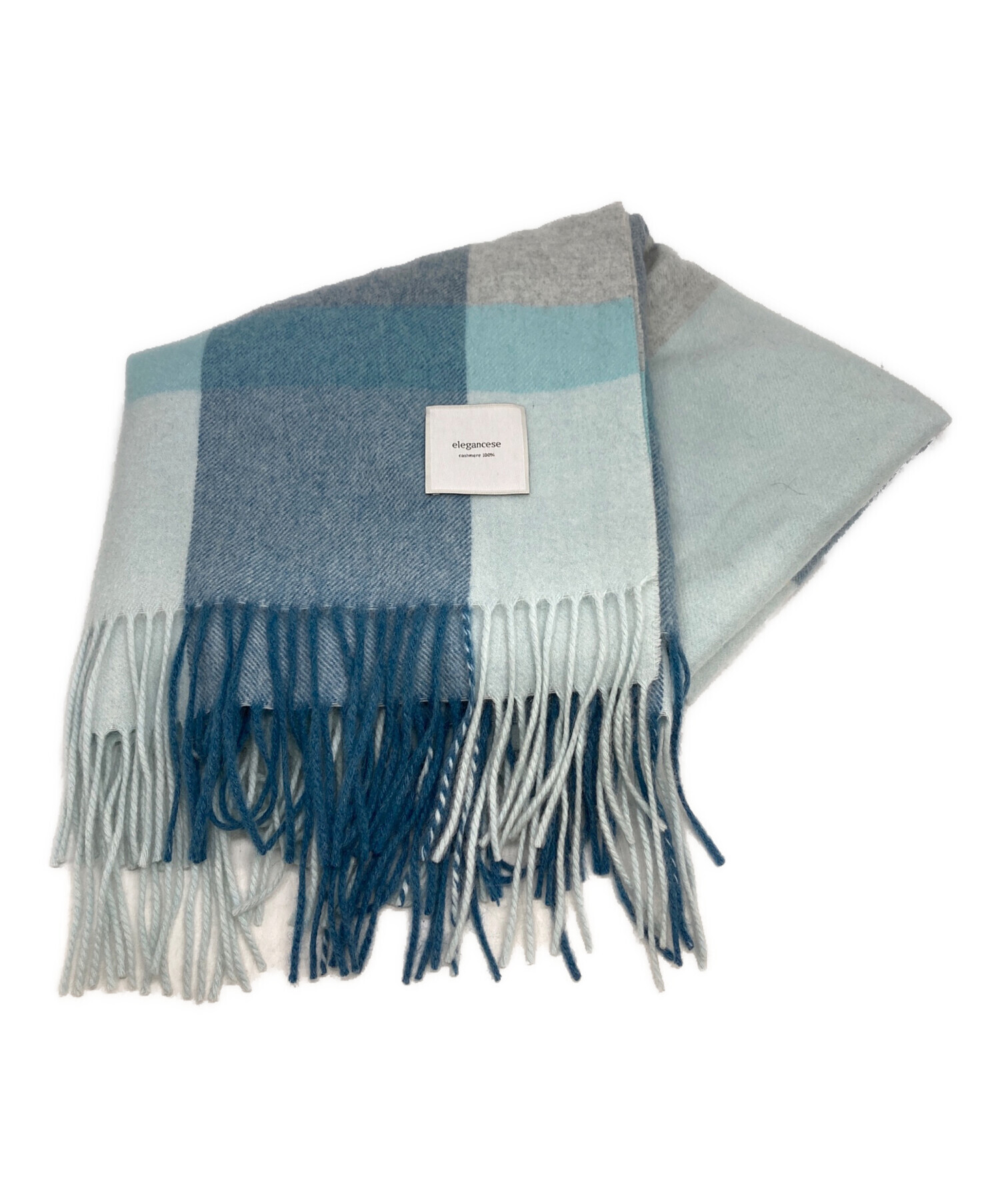 値下げ　elegancese カシミヤ100% マフラー 中古・古着通販】elegancese (エレガンセーゼ) カシミヤマフラー