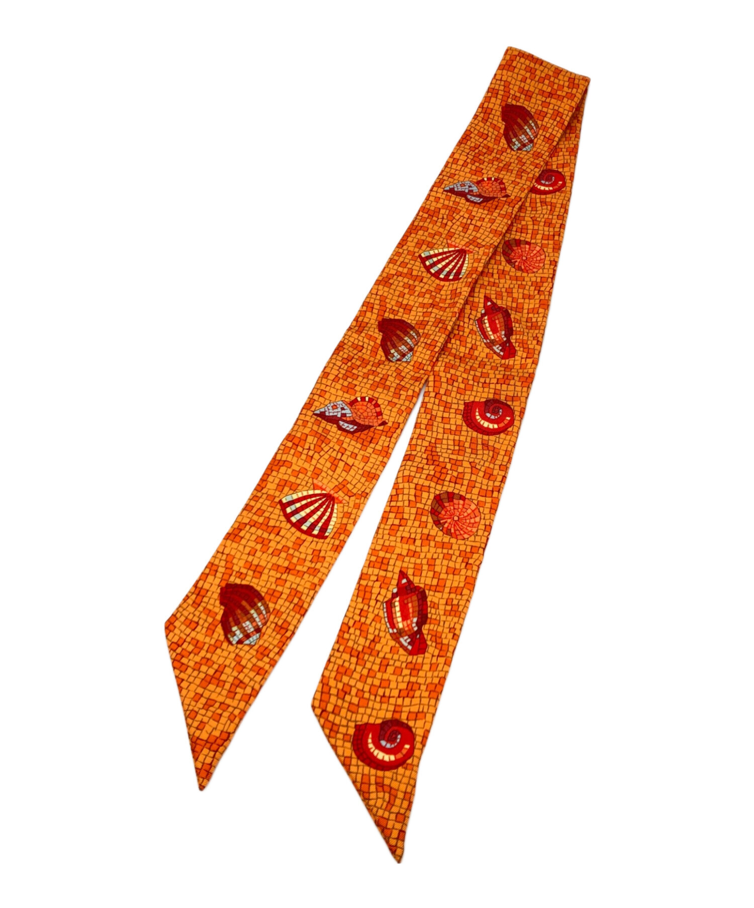 中古・古着通販】HERMES (エルメス) ツイリースカーフ オレンジ