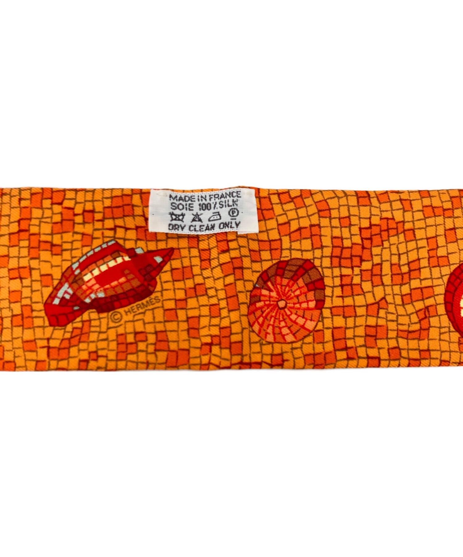 中古・古着通販】HERMES (エルメス) ツイリースカーフ オレンジ