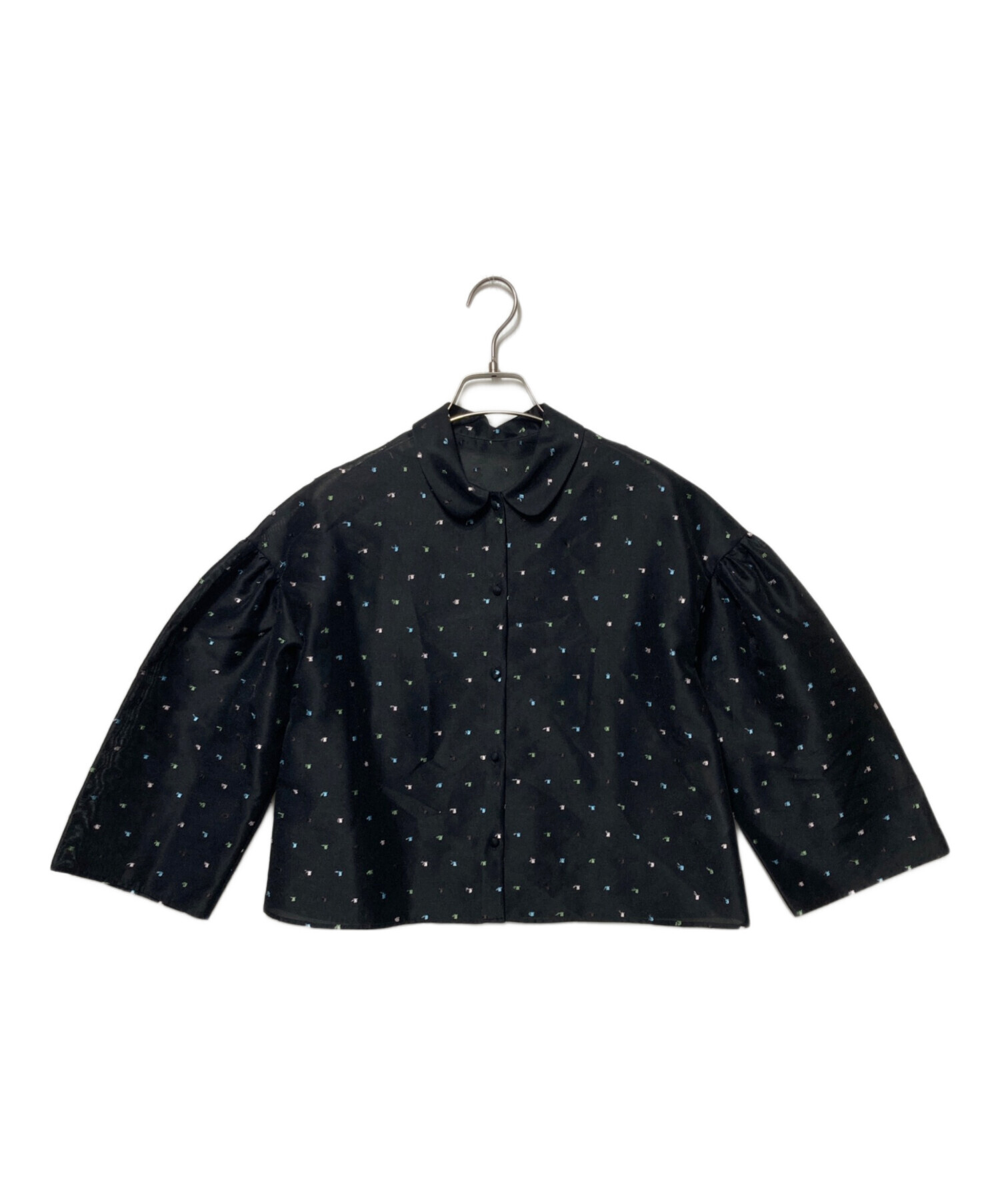 新品未使用タグ付き JOIEVE shower pop blouse 中古・古着通販】JOIEVE (ジョエブ) shower pop blouse ブラック
