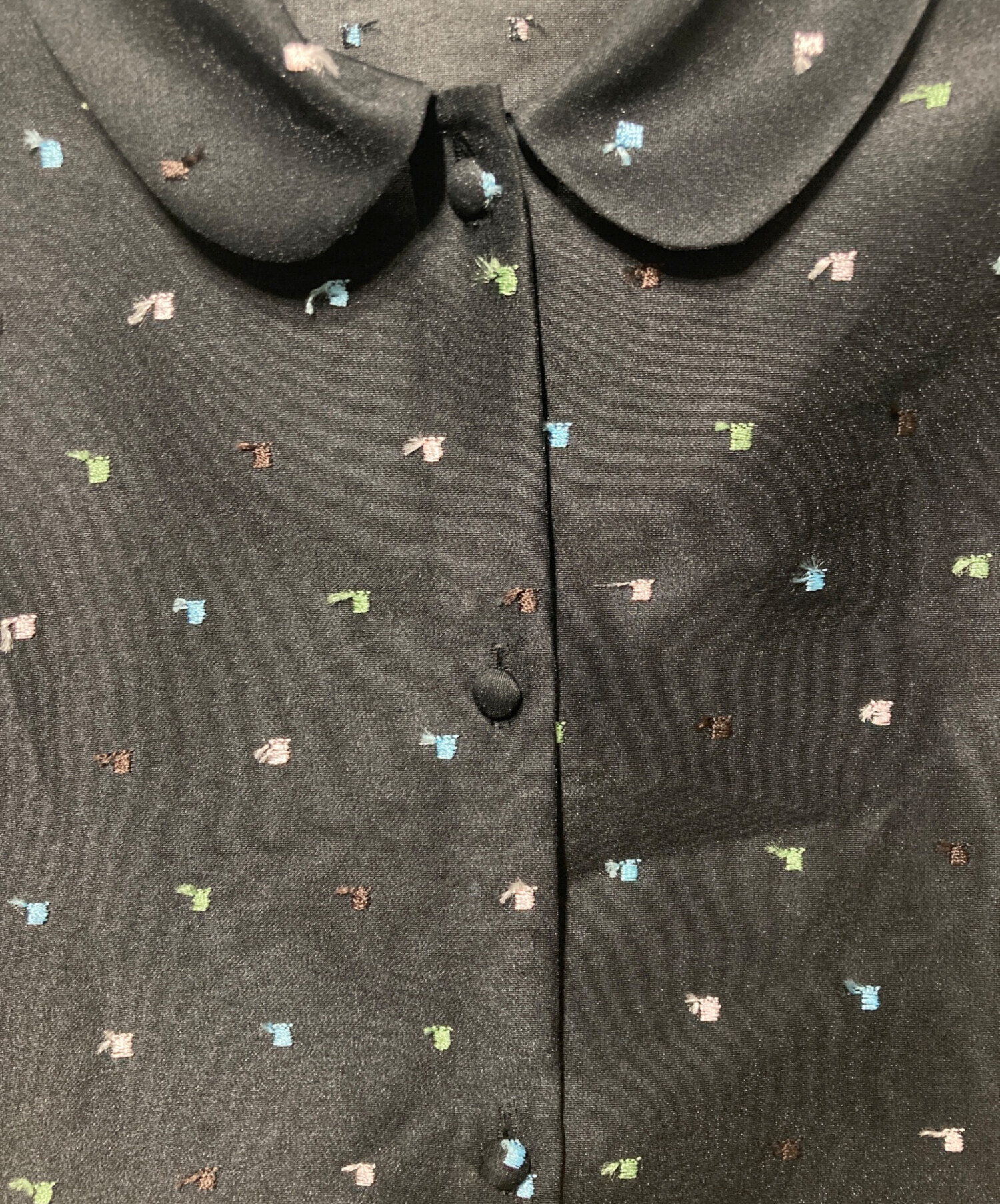 中古・古着通販】JOIEVE (ジョエブ) shower pop blouse ブラック