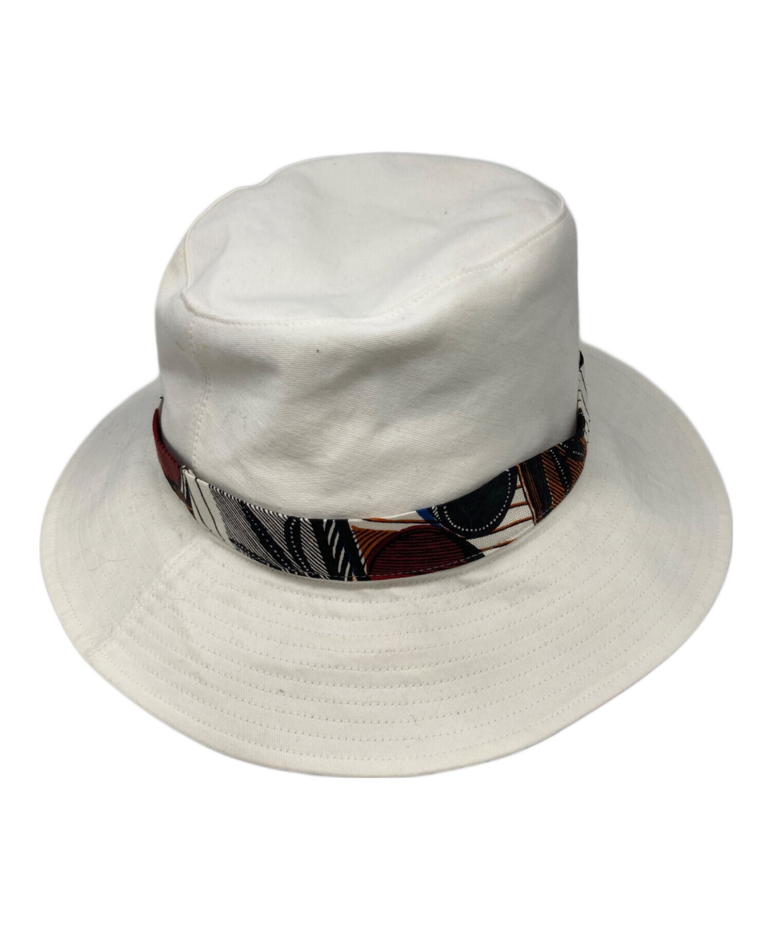 中古・古着通販】HERMES (エルメス) ハット ホワイト サイズ:57