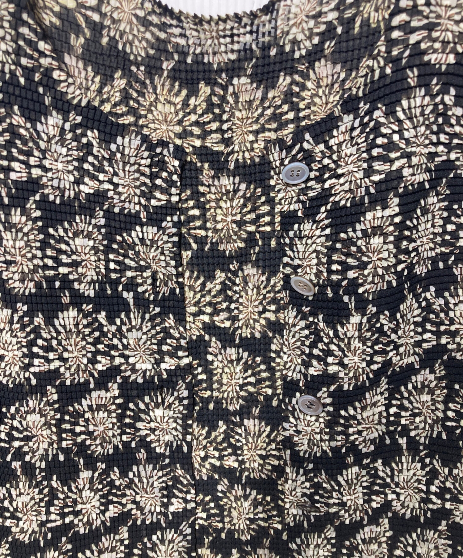 中古・古着通販】ISSEY MIYAKE (イッセイミヤケ) 花柄プリーツ