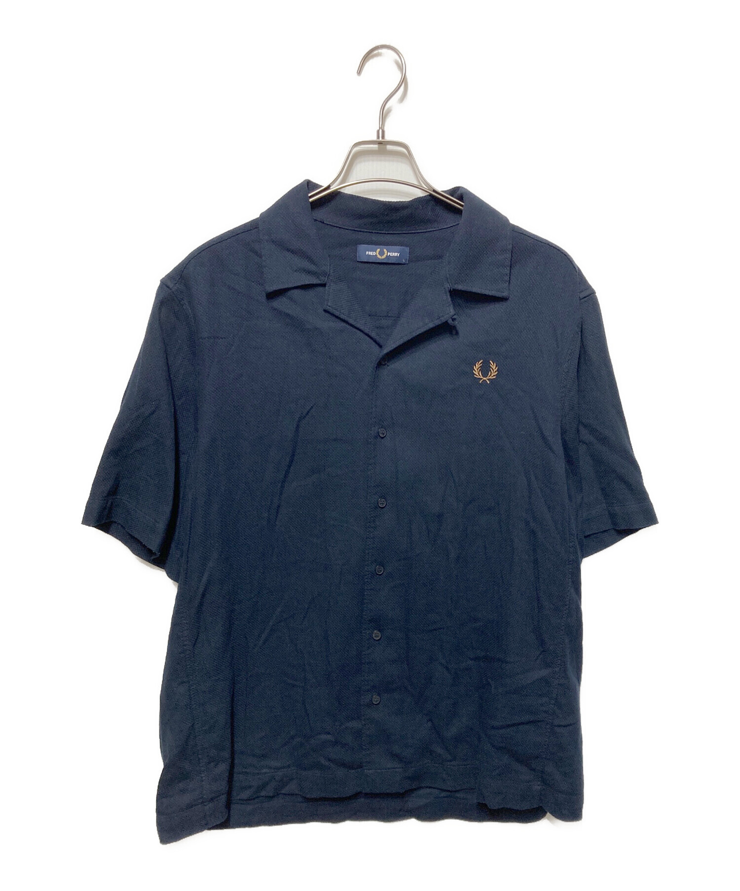 中古・古着通販】FRED PERRY (フレッドペリー) シャツ ネイビー サイズ 