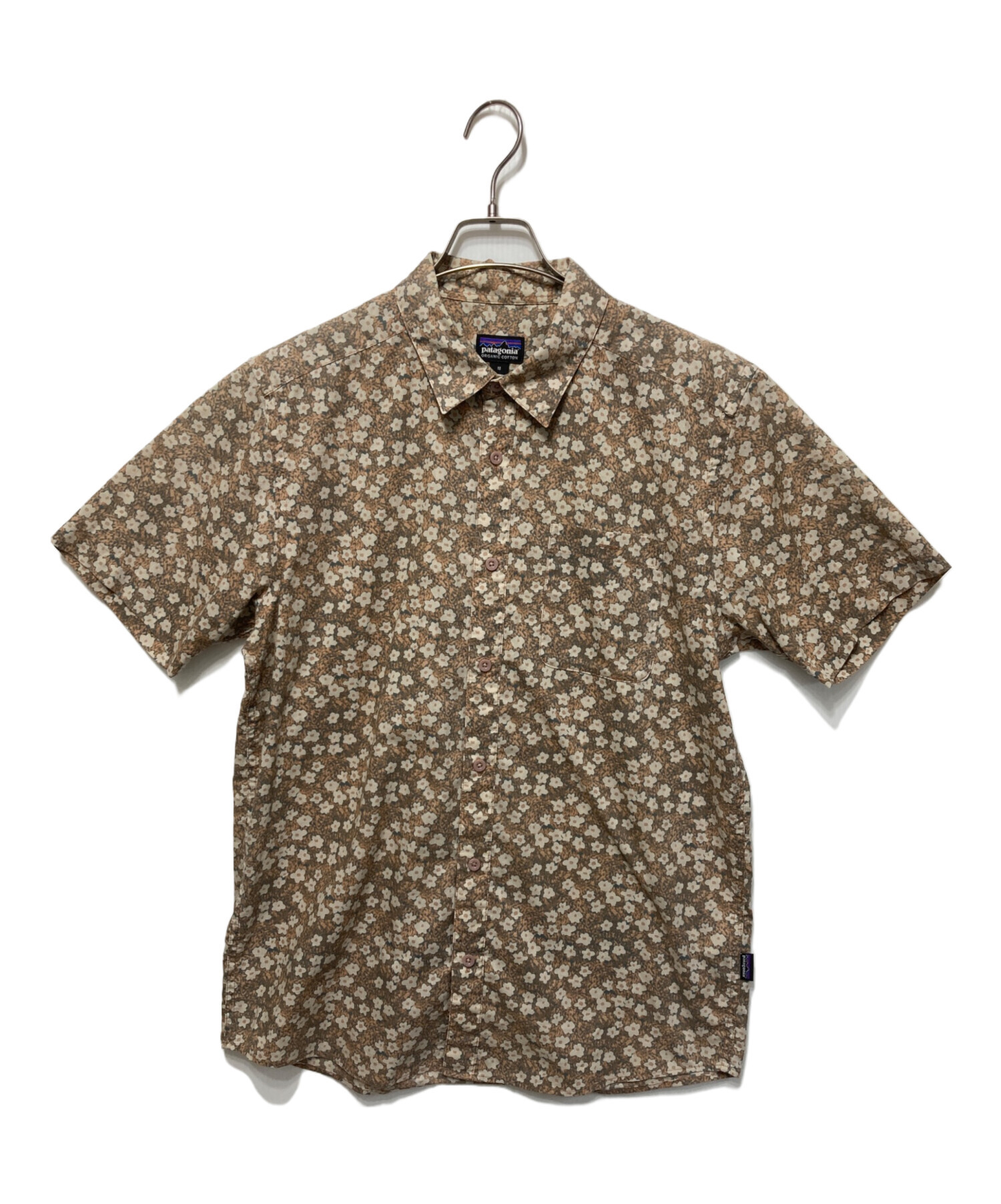 patagonia パタゴニア／ゴートゥーシャツ／小花ブラウン／M美品 中古・古着通販】Patagonia (パタゴニア) 花柄シャツ オレンジ サイズ