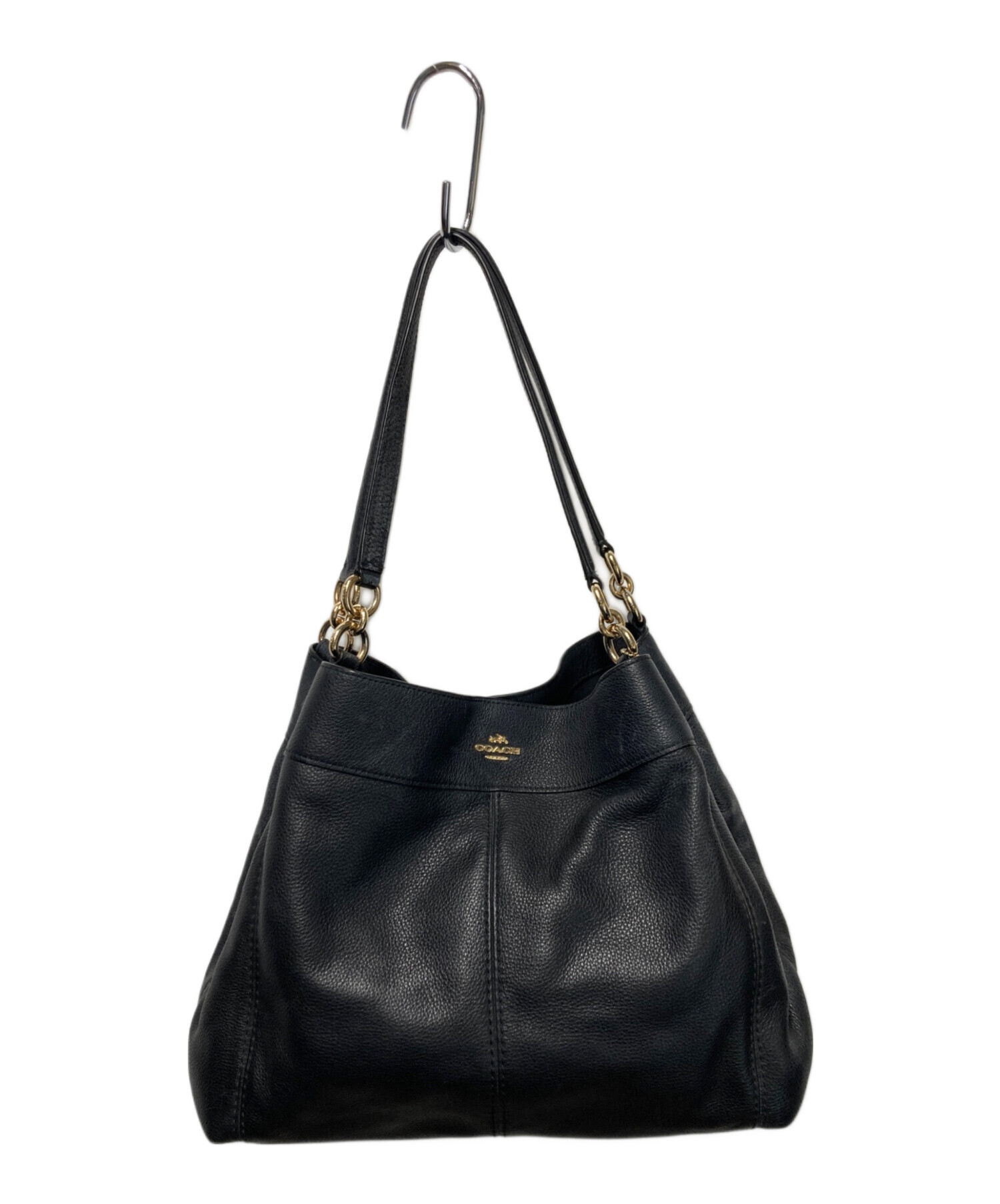 【未使用】coach ショルダーバッグ オールレザー 黒 斜め掛け フリンジ 中古・古着通販】COACH (コーチ) ショルダーバッグ ブラック｜ブランド