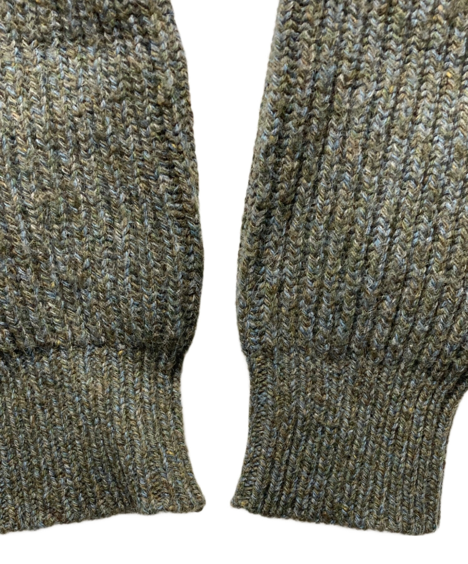 トップス CristaSeya / camel ribbed raglan sweater Cristaseya Camelhair Raglan Sweater Blue/Green – Neighbour