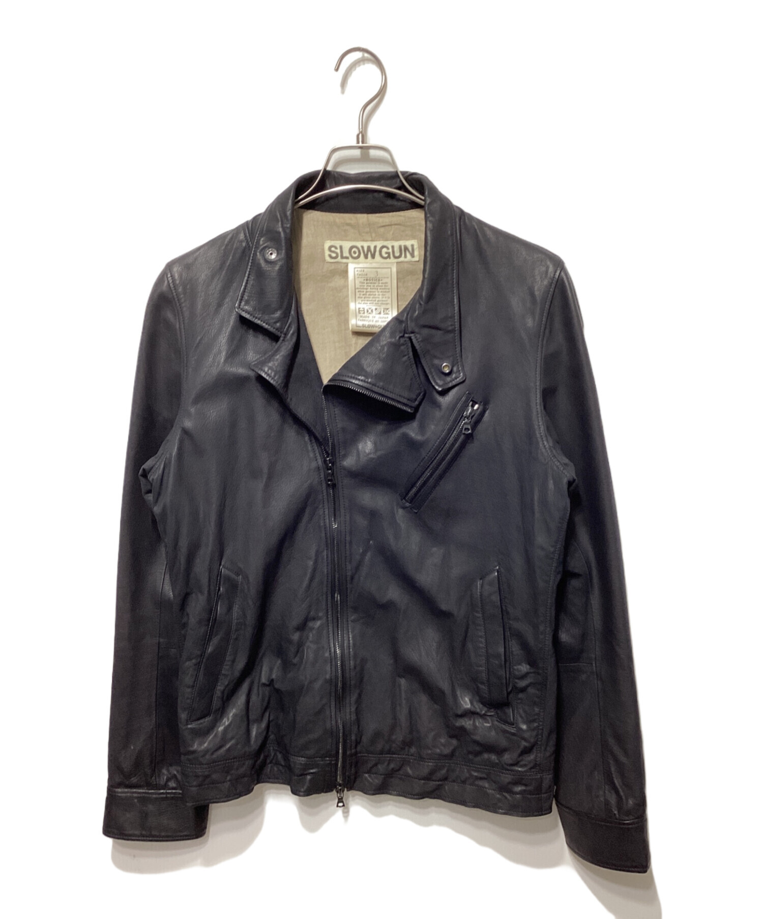 中古・古着通販】SLOWGUN (スロウガン) レザーライダースジャケット