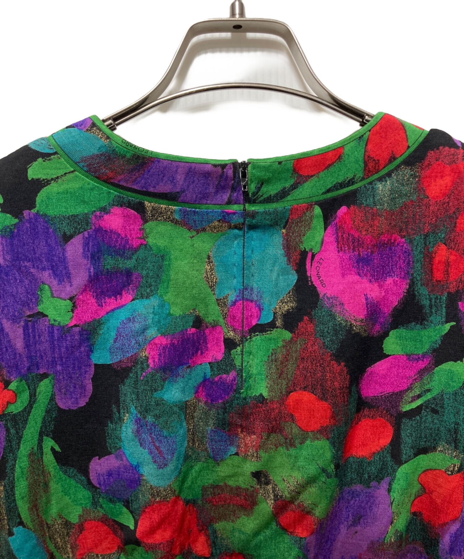 中古・古着通販】LEONARD (レオナール) 水彩画プリントブラウス マルチ