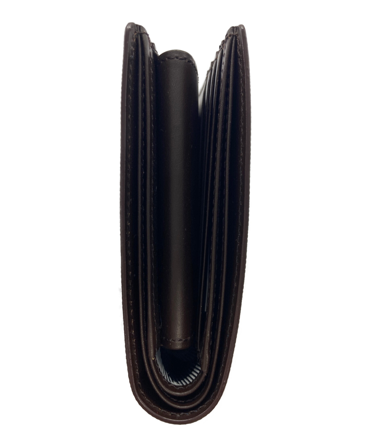 【美品】BLACK LABEL CRESTBRIDGE三つ折り財布 ブラック 中古・古着通販】BLACK LABEL CRESTBRIDGE (ブラックレーベル クレスト
