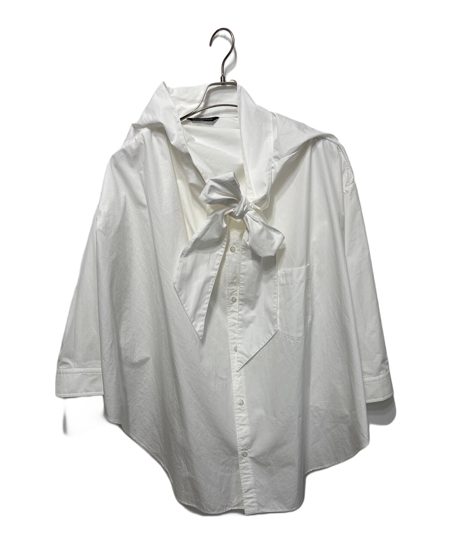 中古・古着通販】BALENCIAGA (バレンシアガ) ボウタイシャツブラウス