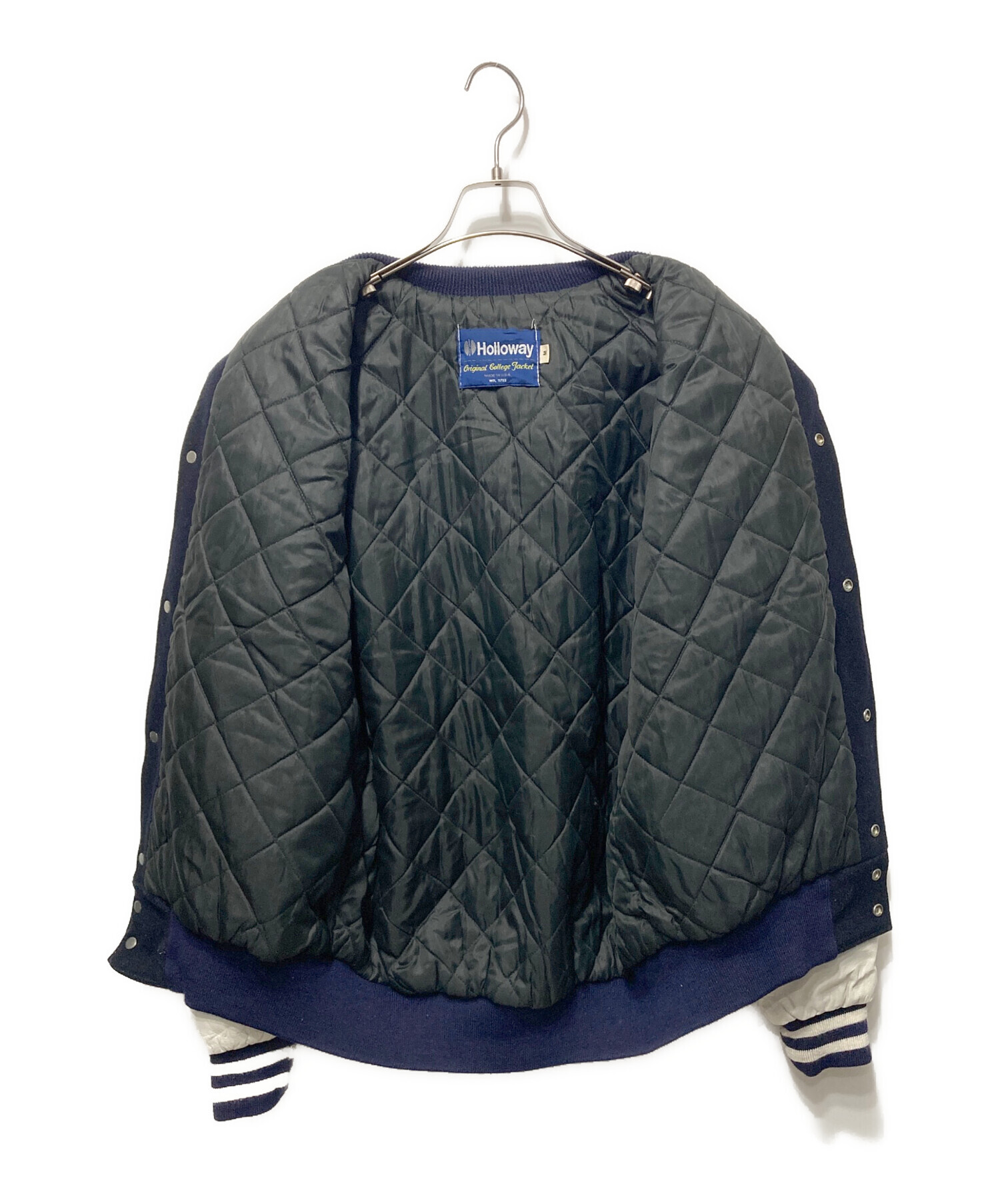 中古・古着通販】Holloway (ホロウェイ) レザースリーブスタジャン