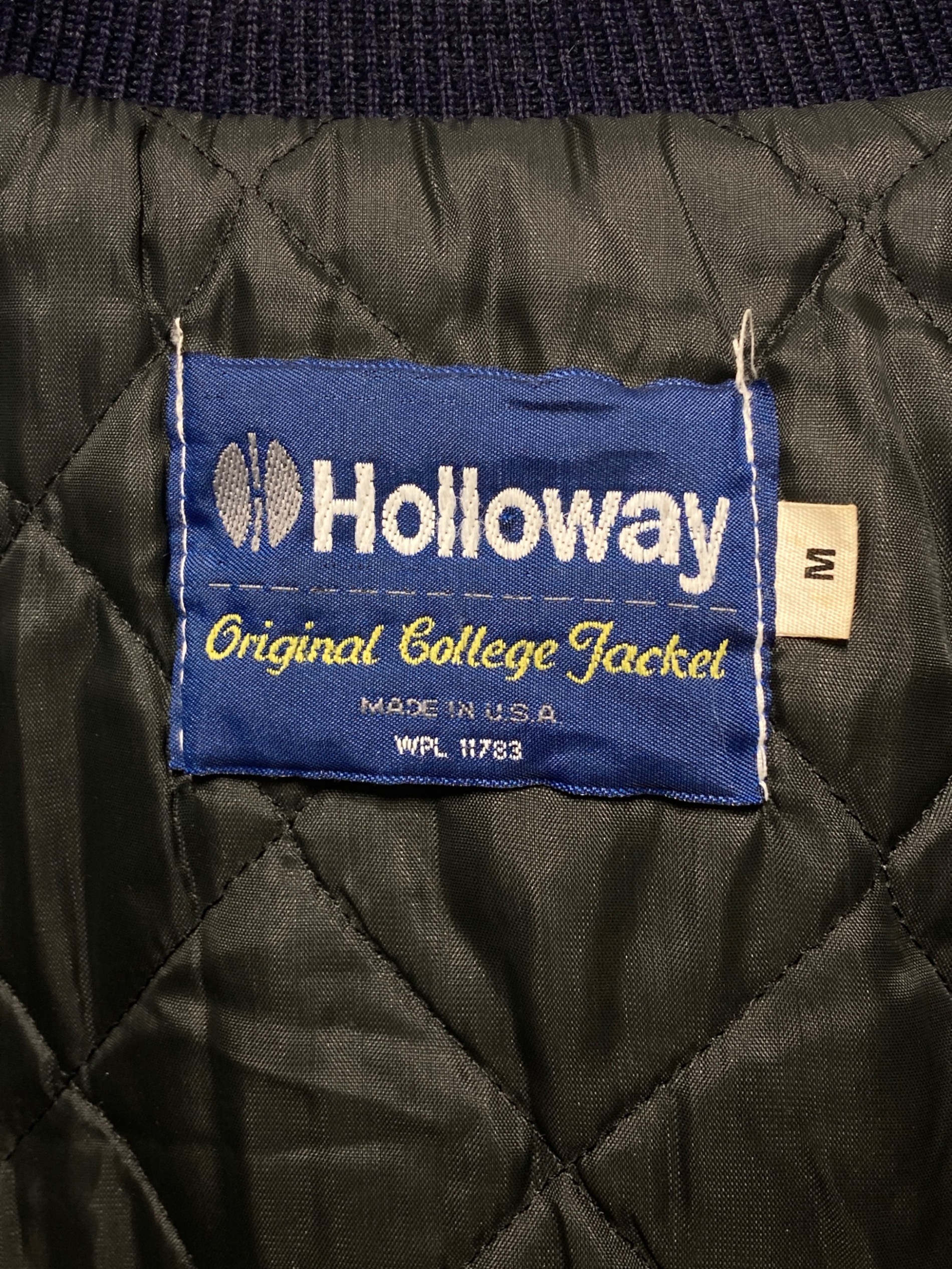中古・古着通販】Holloway (ホロウェイ) レザースリーブスタジャン