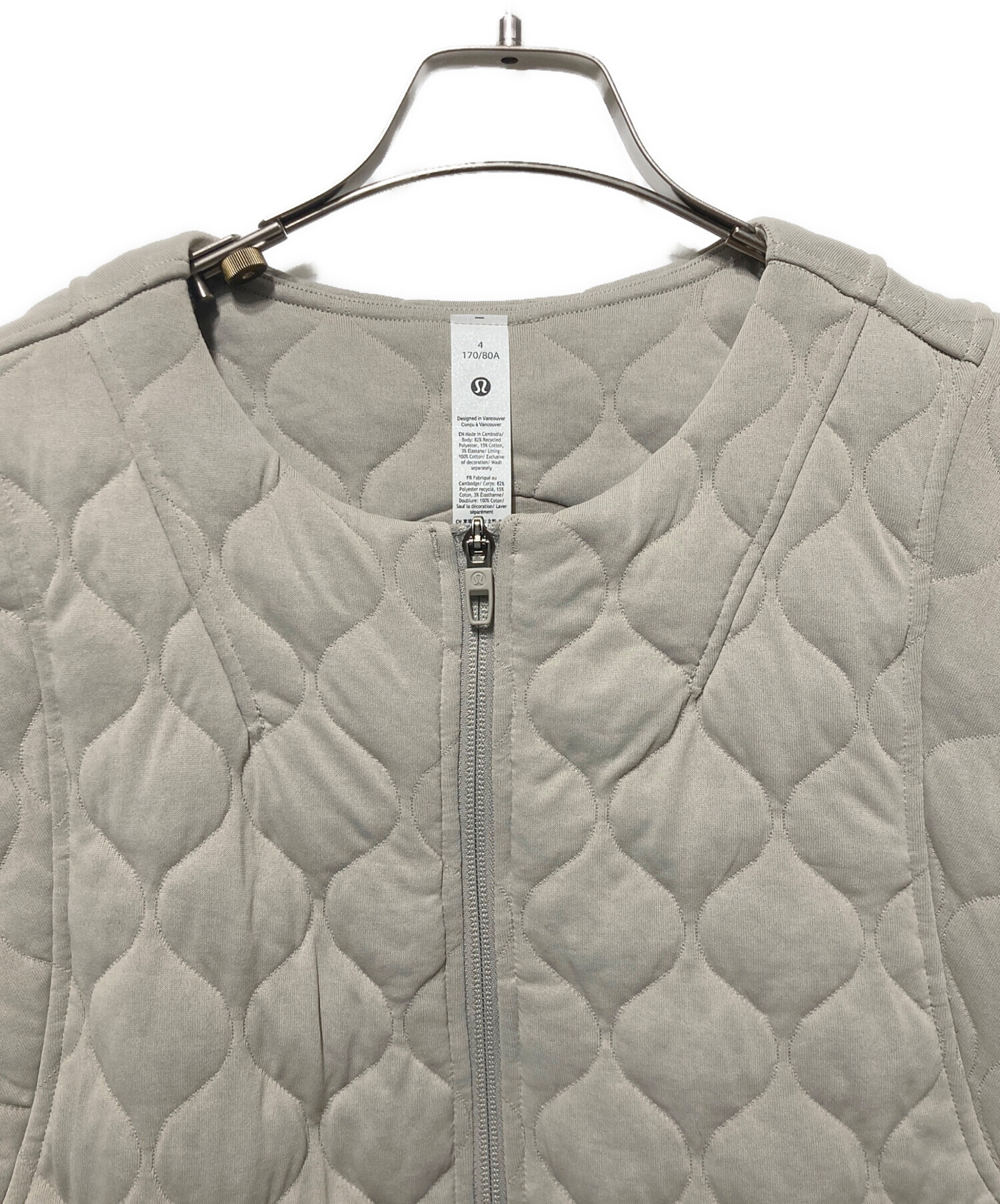 中古・古着通販】LULULEMON (ルルレモン) キルティングベスト オリーブ