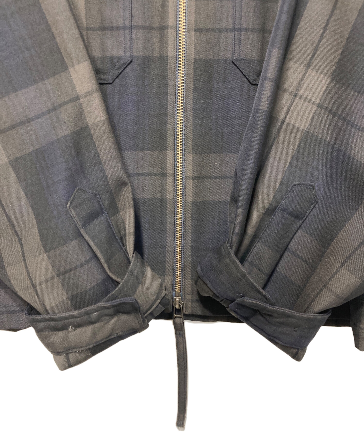 中古・古着通販】UNFIL (アンフィル) ウールギャバジン チェック