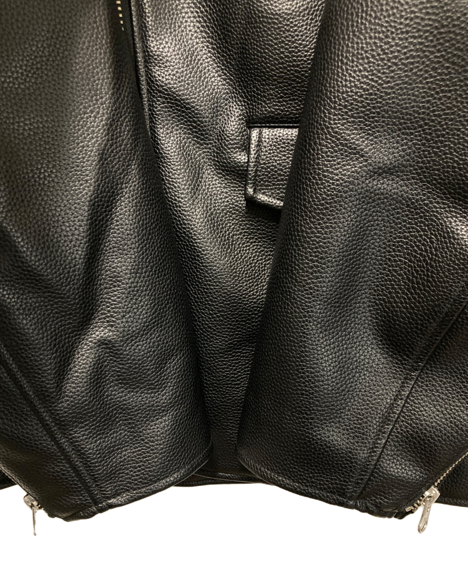 中古・古着通販】FAT (エフエーティー) ライダースジャケット ブラック