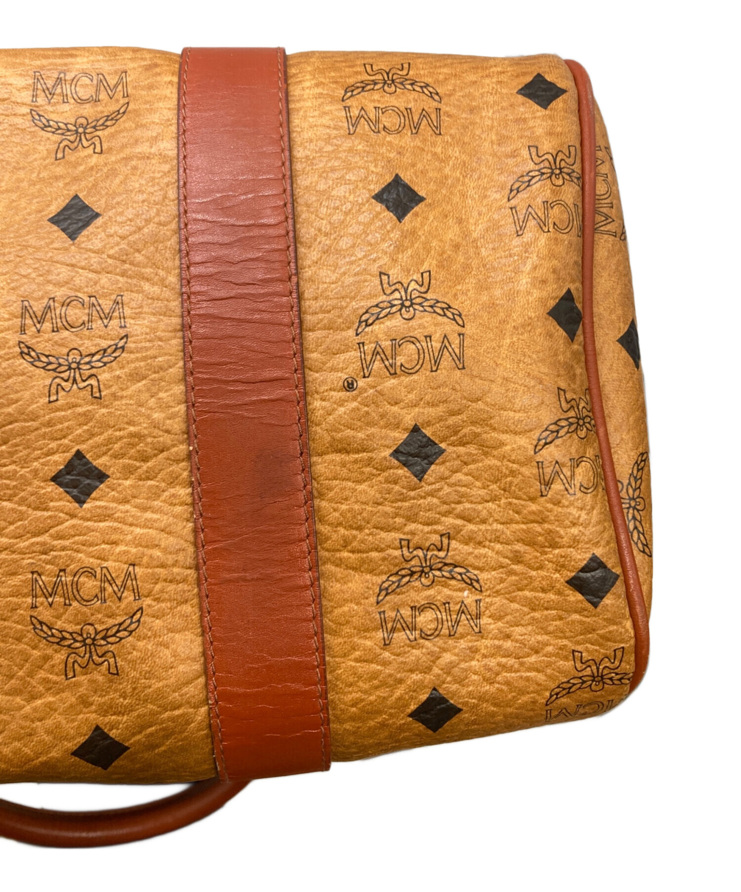 MCM ボストンバッグ 中古・古着通販】MCM (エムシーエム) ヴィセトフ柄ミニボストンバッグ