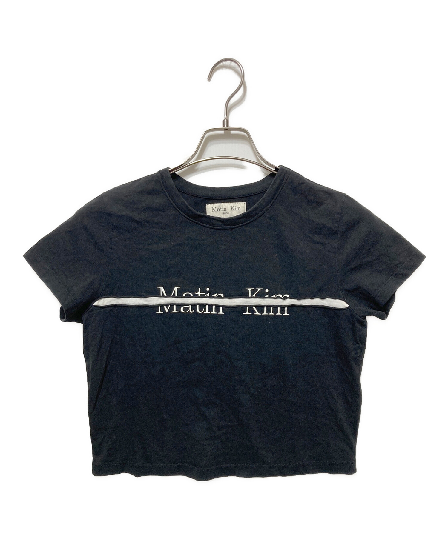 大幅値下げ‼️Matin Kim 【新品未使用】クロップドTシャツ 中古・古着通販】Matin Kim (マーティン・キム) クロップドプリントT