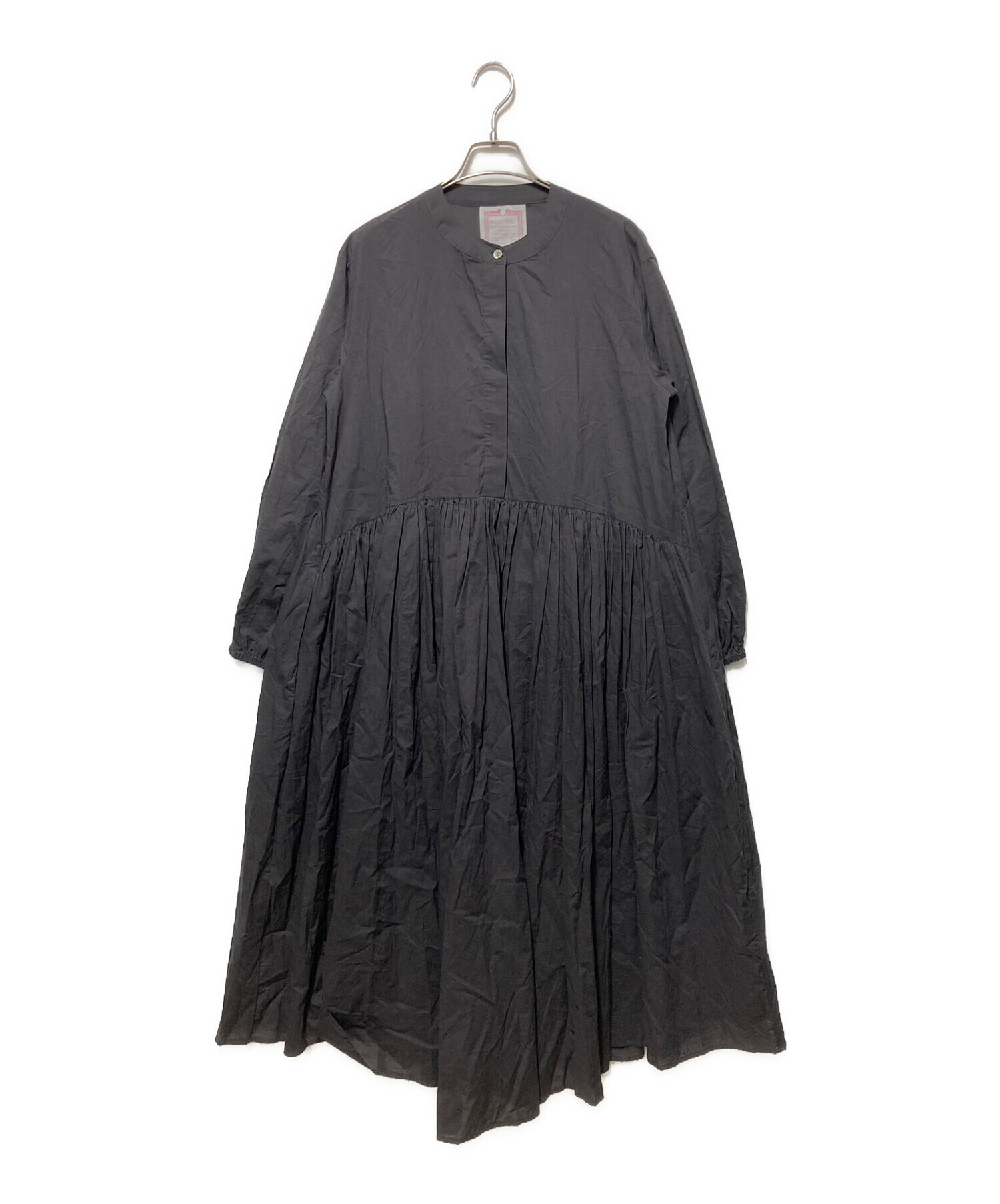 中古・古着通販】BEARDSLEY (ビアズリー) ギャザーワンピース グレー