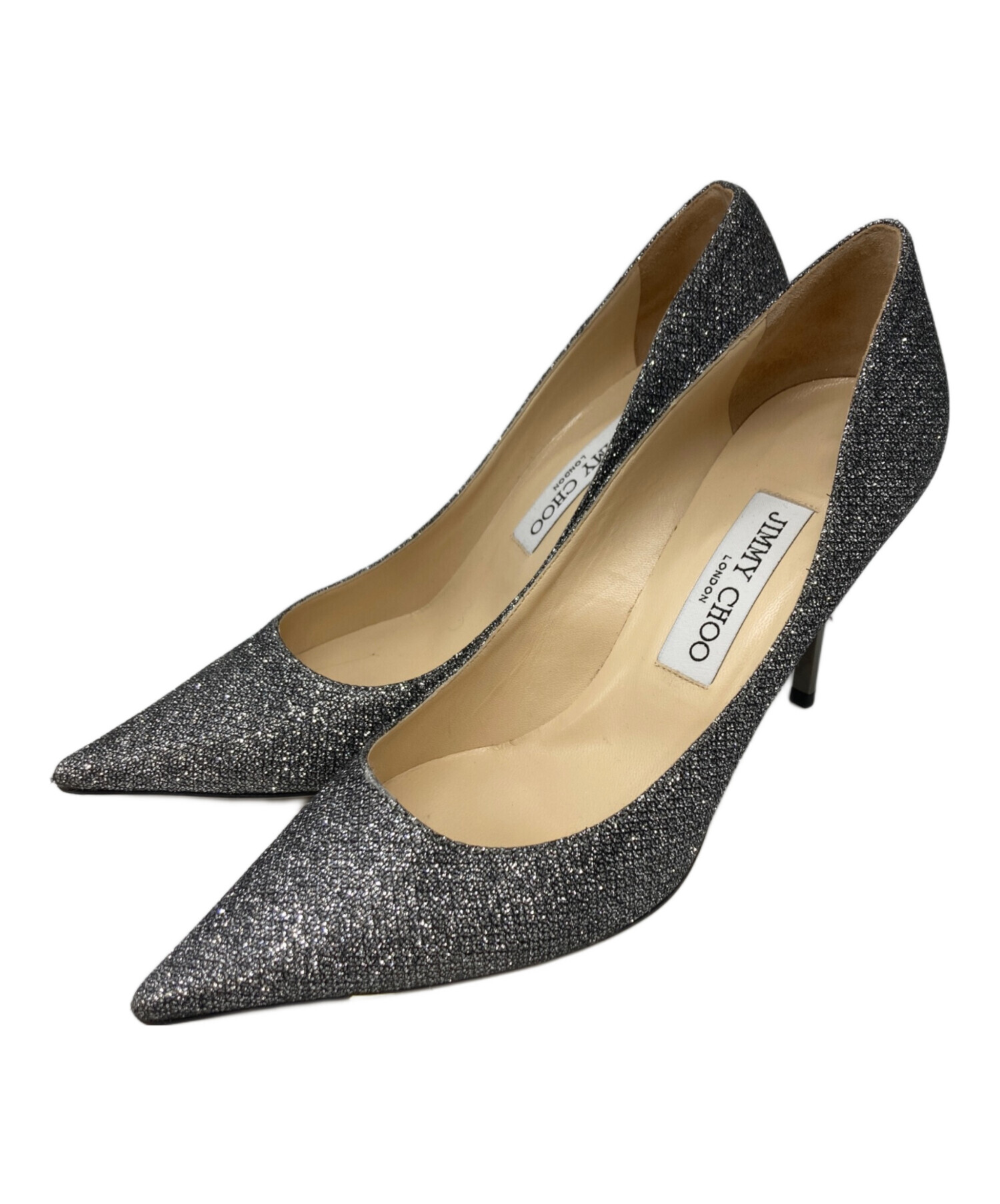 中古・古着通販】JIMMY CHOO (ジミーチュウ) グリッターパンプス