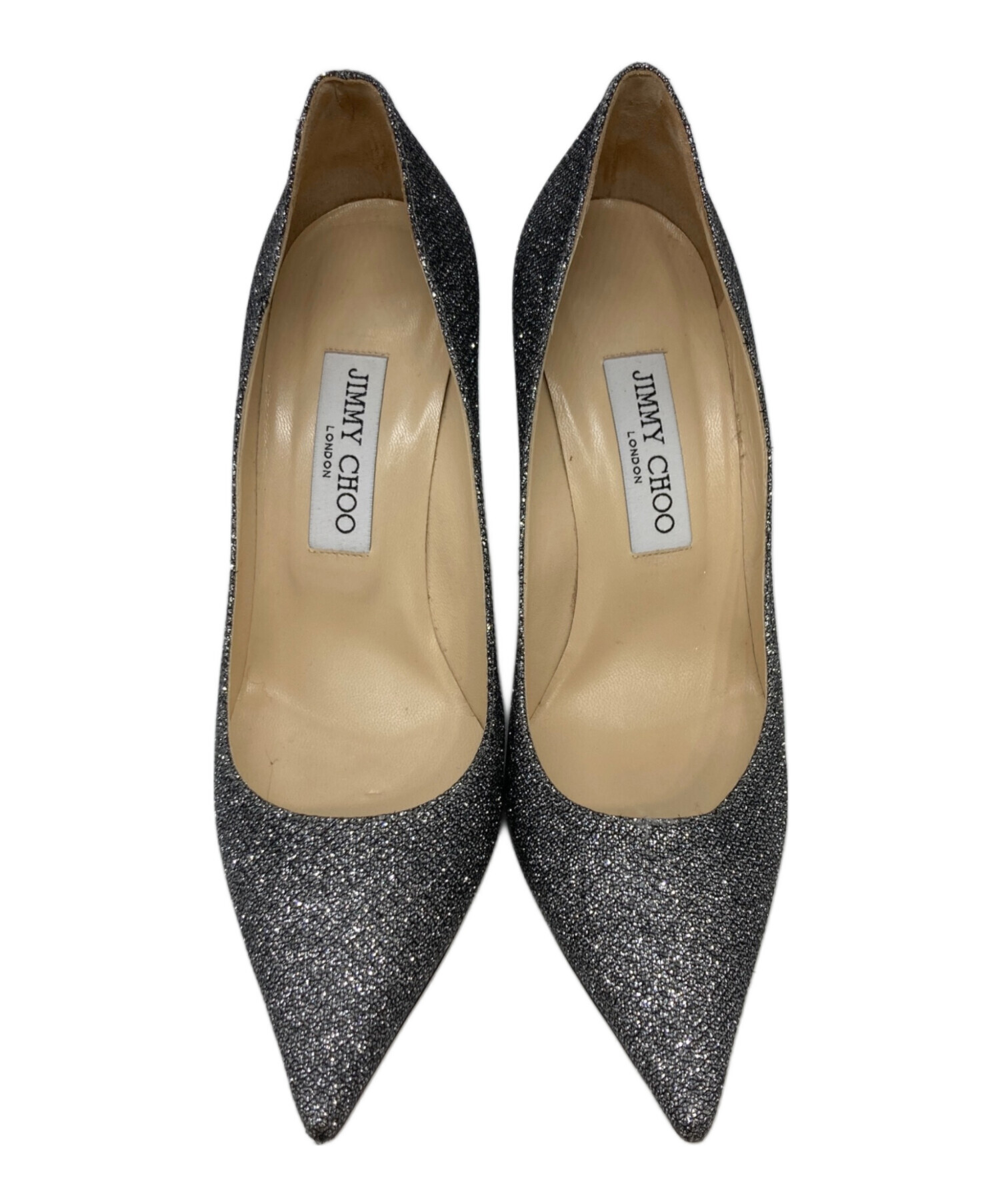 中古・古着通販】JIMMY CHOO (ジミーチュウ) グリッターパンプス