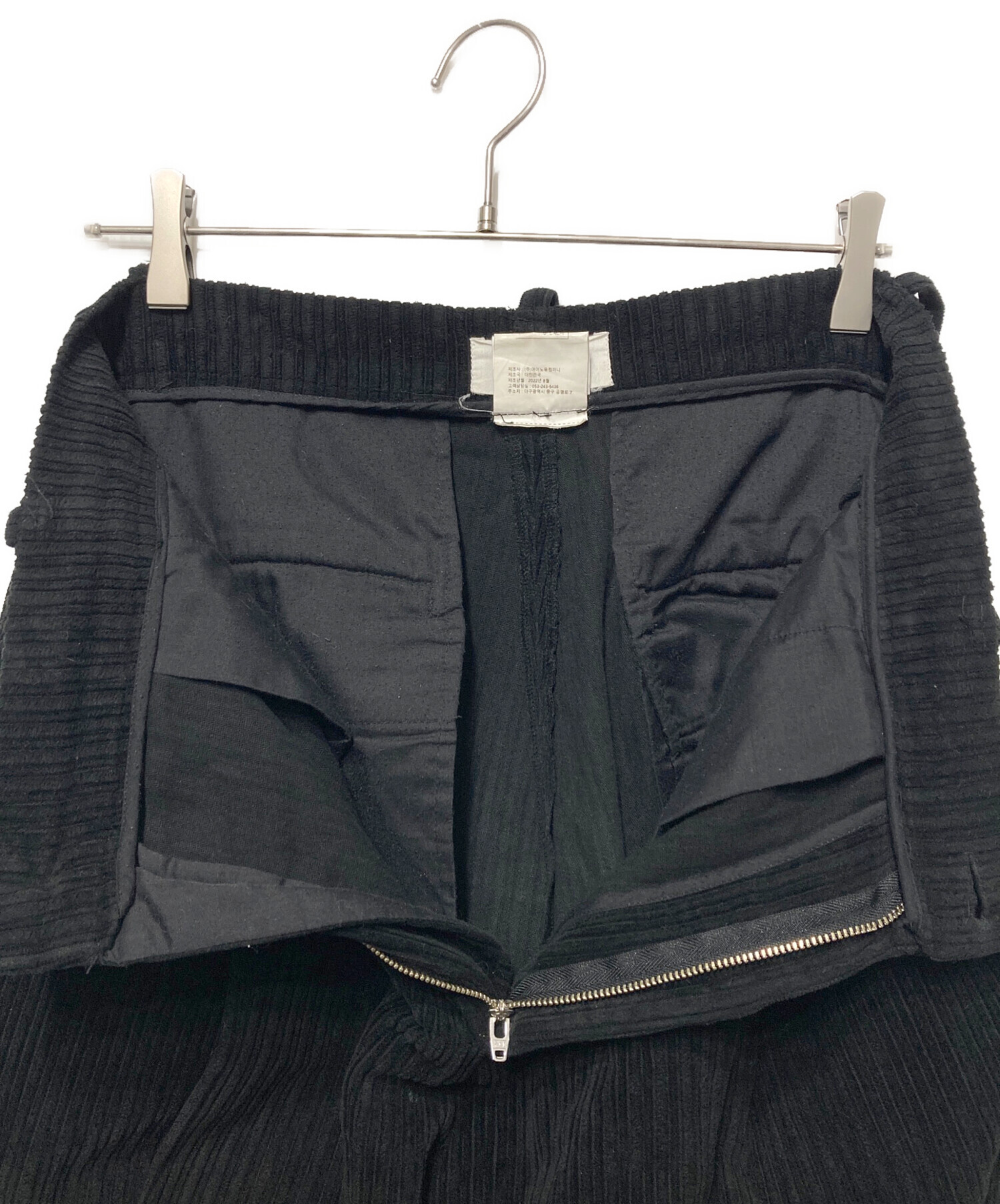 中古・古着通販】eunoia (ユノイア) コーデュロイパンツ ブラック