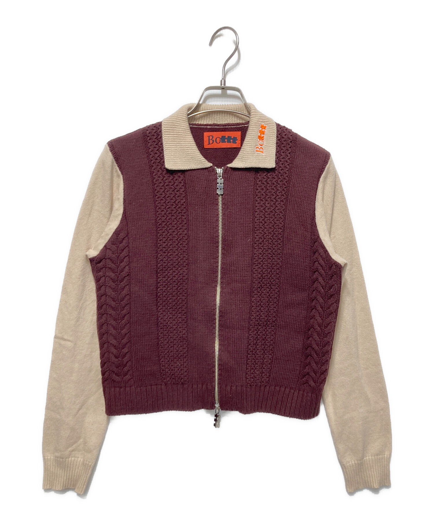 中古・古着通販】BoTT (ボット) TTT MSW (ティー) ジップカーディガン